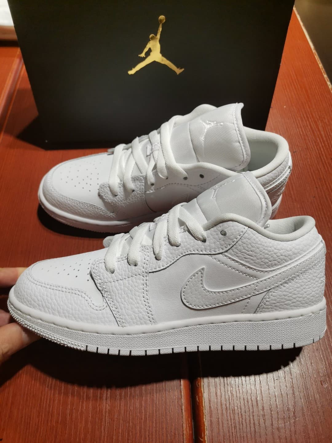Jordan Air Jordan 1 Low GS White/White-White - photo of buyer Тоня