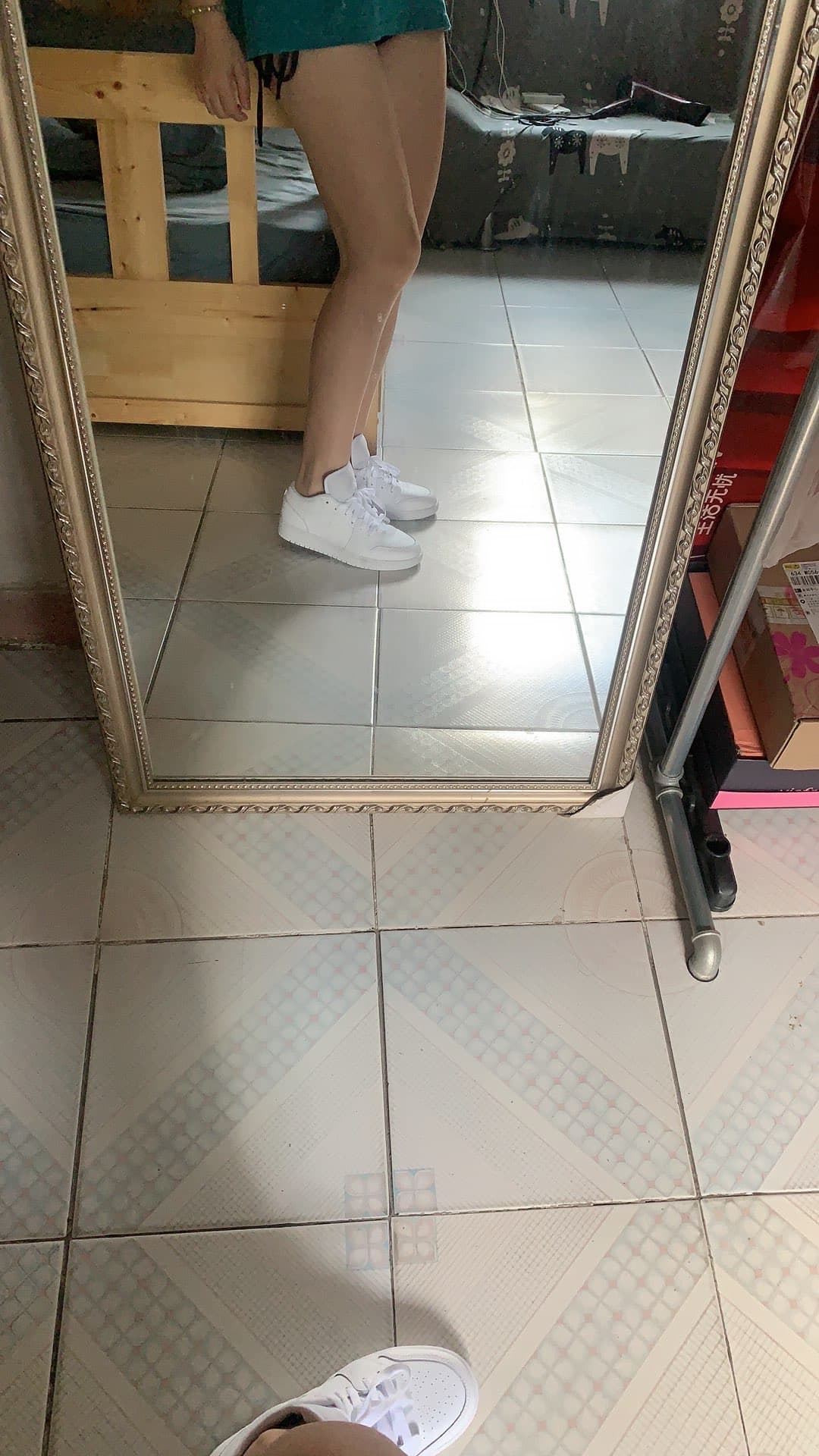 Jordan Air Jordan 1 Low GS White/White-White - photo of buyer Наташа