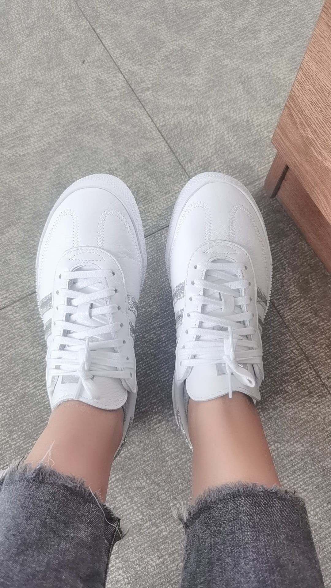 adidas originals Samba Rose White Silver - фото покупателя Рита