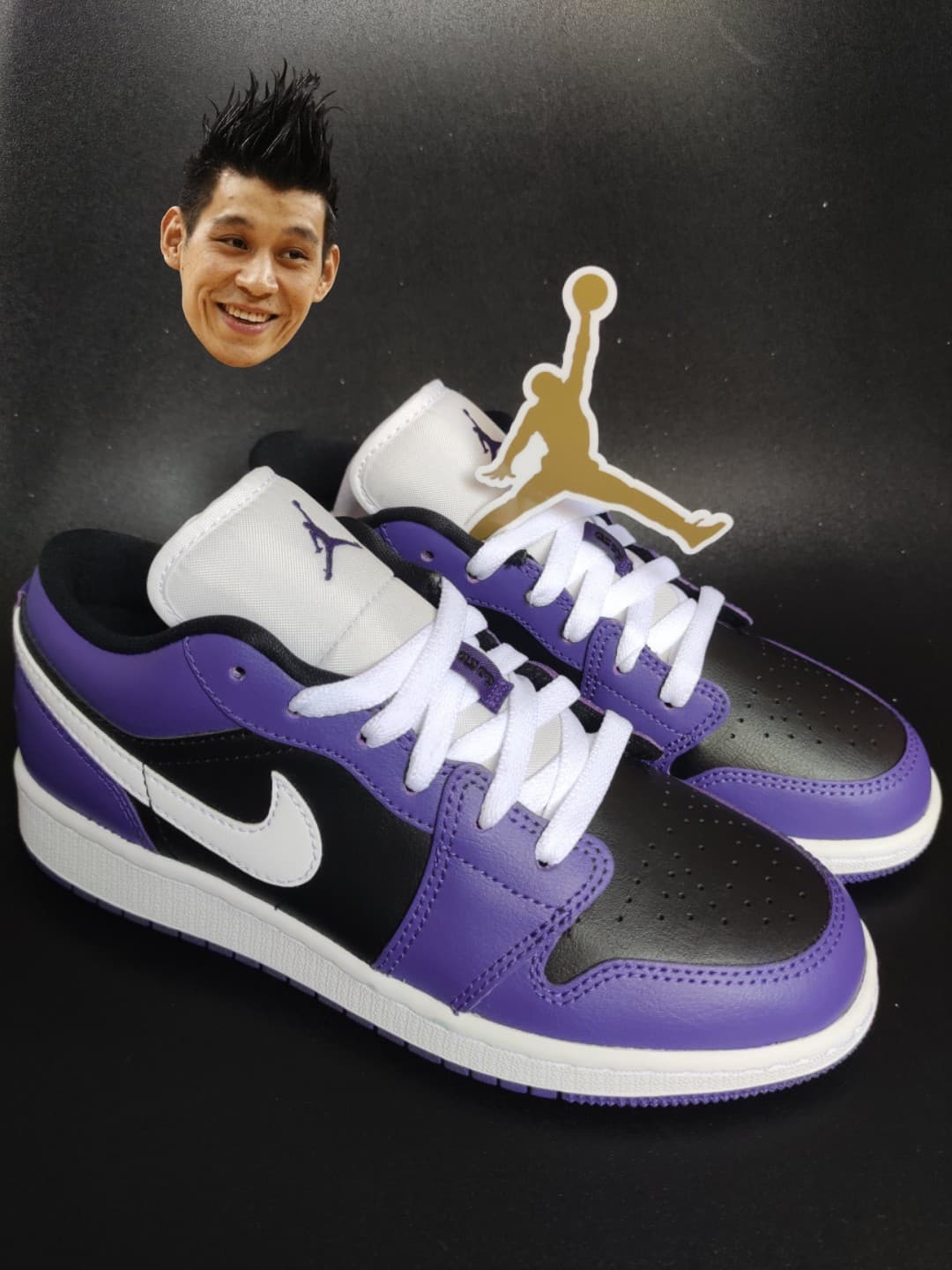 Jordan Air Jordan 1 Low GS Violet - photo of buyer Жанна