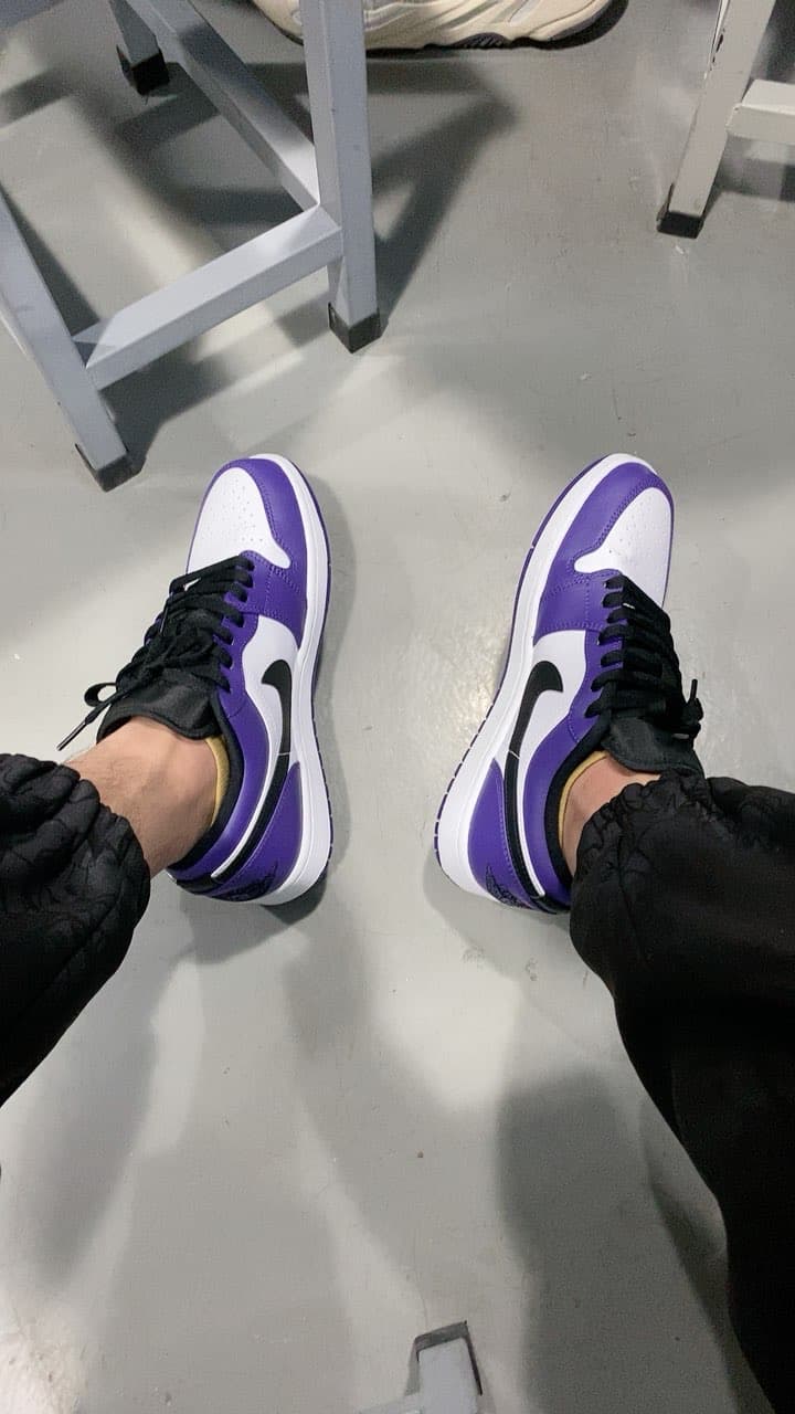 Jordan Air Jordan 1 court purple - photo of buyer Федор