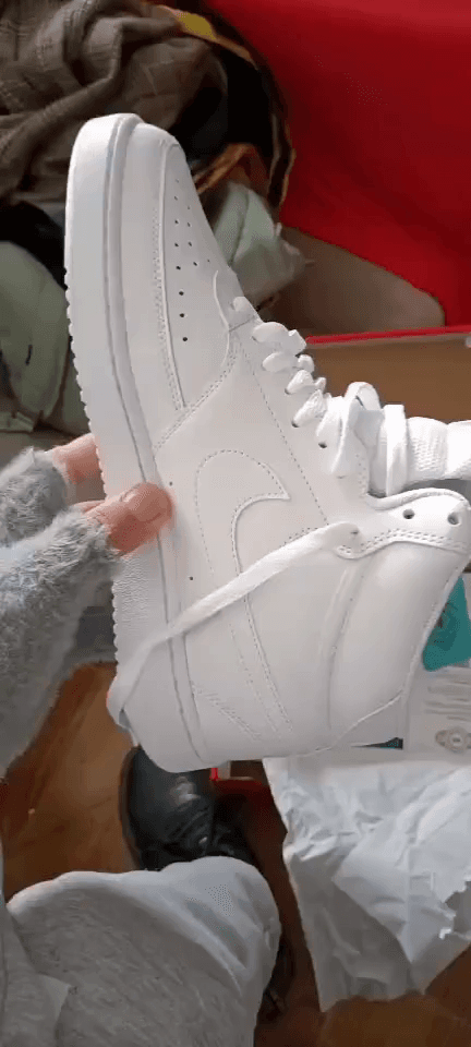 Nike Court Vision Mid Triple White - photo of buyer Валерий