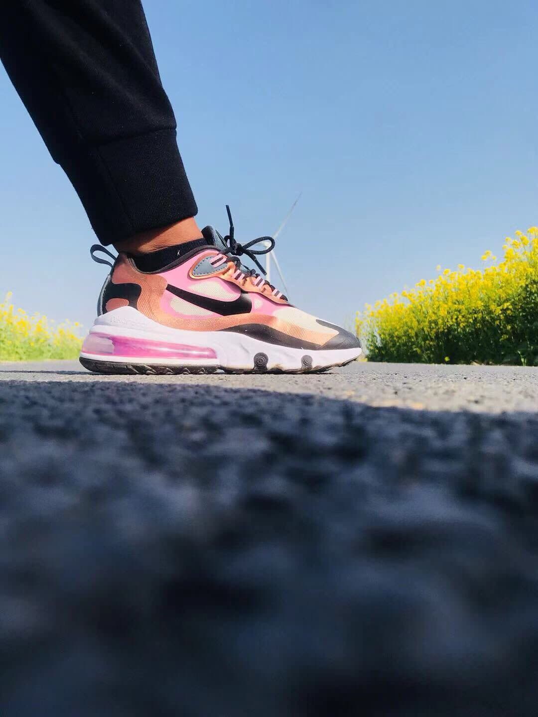 Nike Air Max 270 REACT LT OREWOOD BRONZE BLACK COPPER PINK - фото покупателя Люба