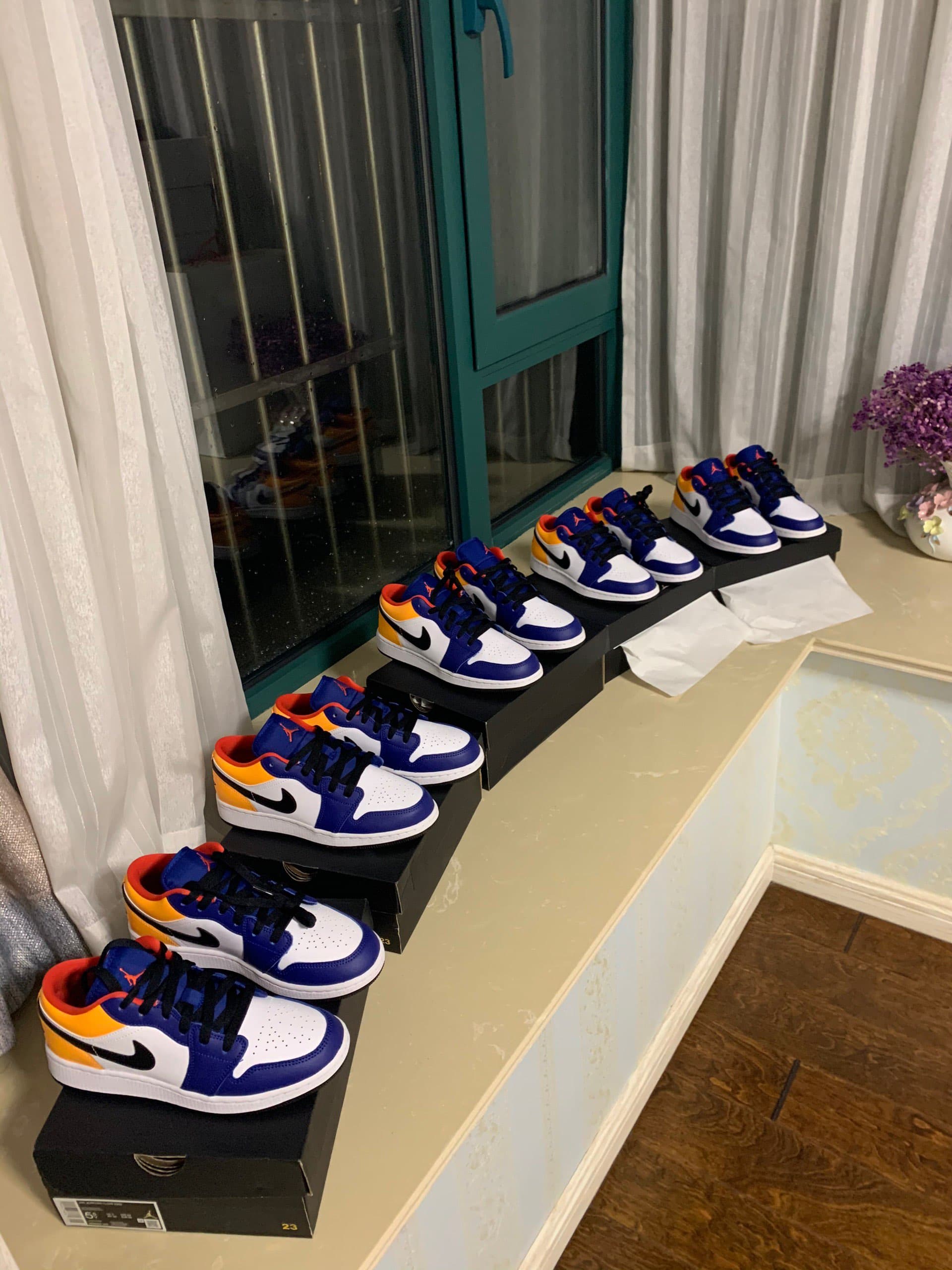 Jordan Air Jordan 1 Low GS "Royal Yellow" - фото покупателя Наталья
