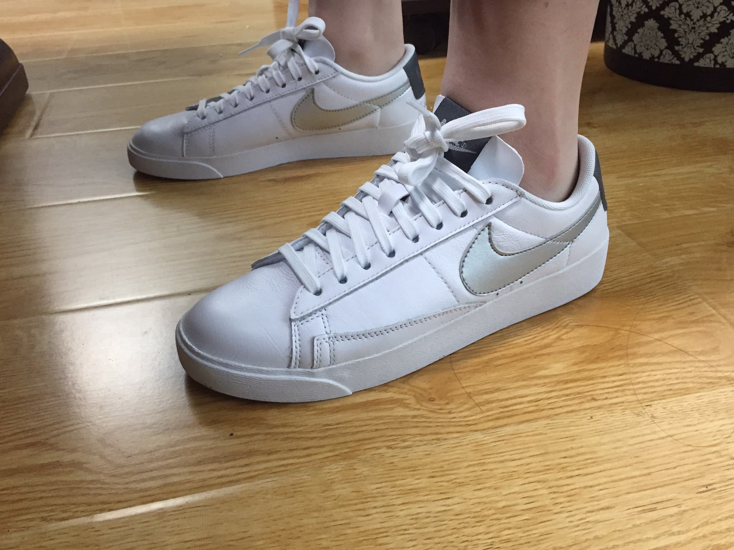 Nike Blazer Low LE 'White Metallic Silver' - photo of buyer Елена