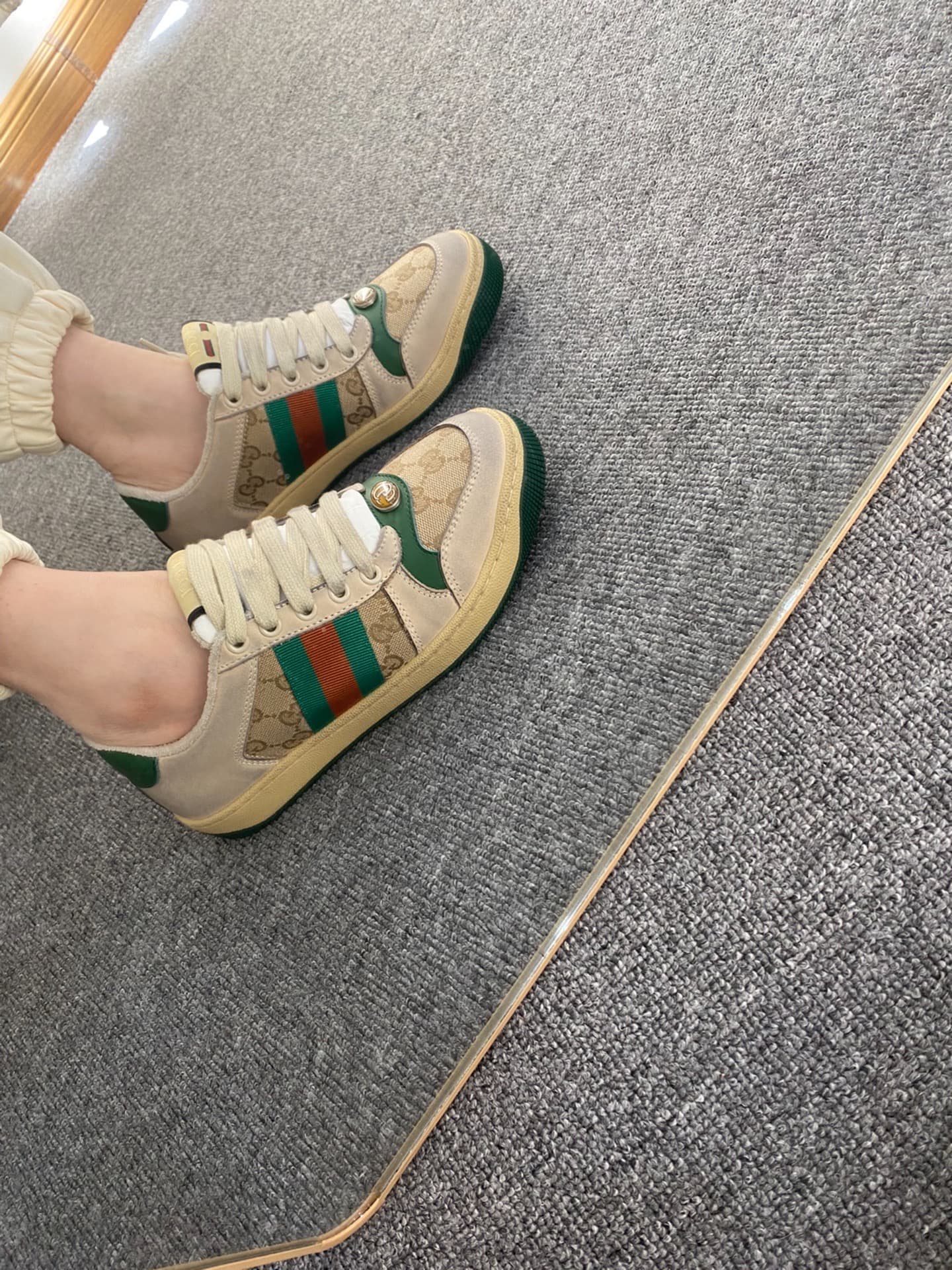 Gucci Screener Distressed Green Orange - фото покупателя Лиза