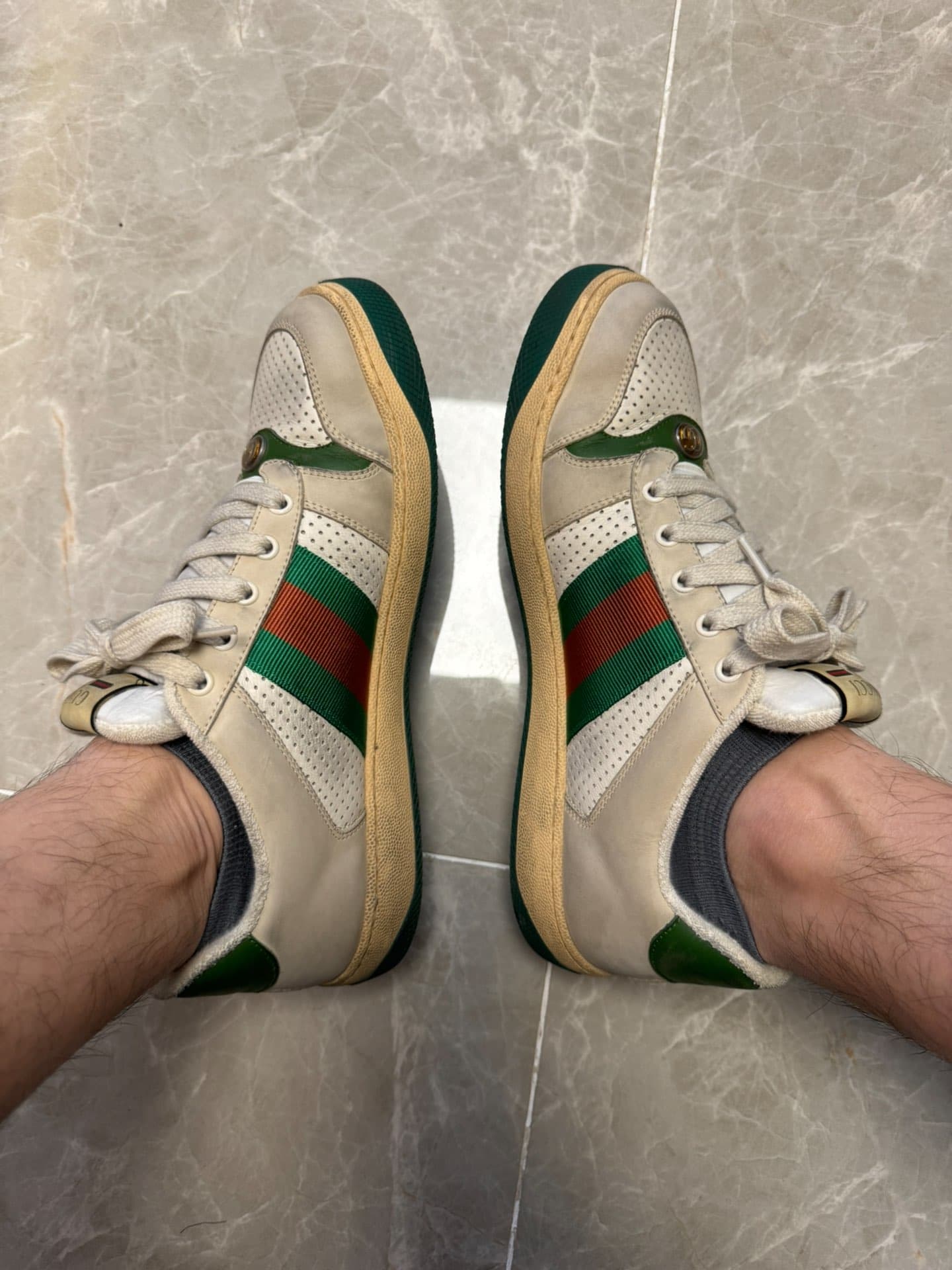 Gucci Screener Distressed Green Orange - фото покупателя Вадим