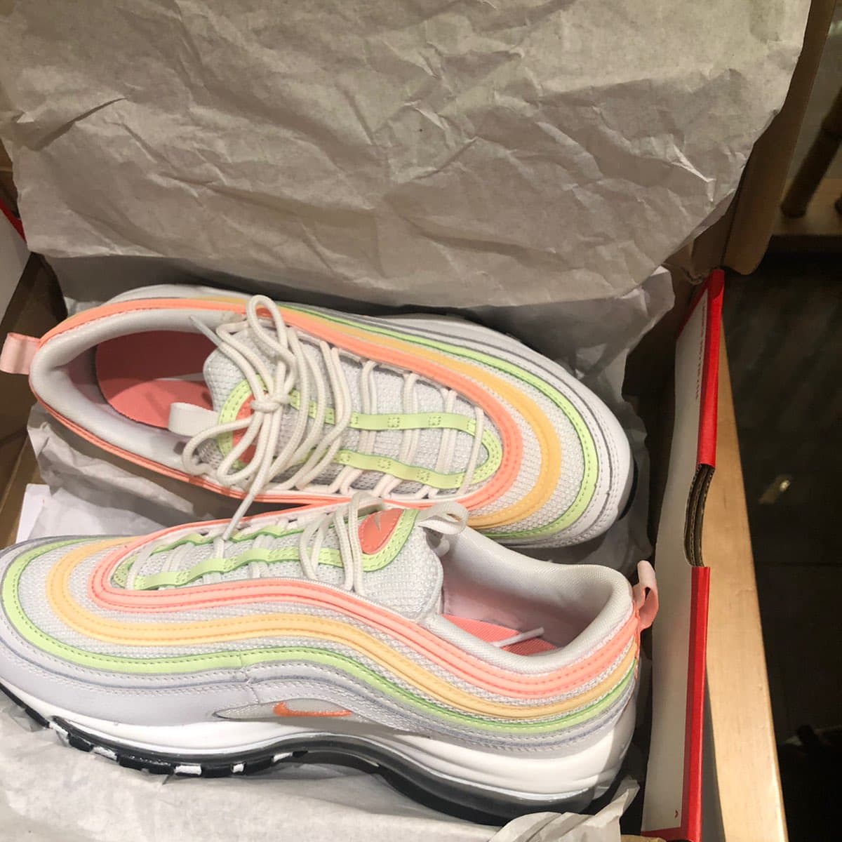 Nike Air Max 97 Melon Tint Barely Volt Atomic Pink - фото покупателя Вова