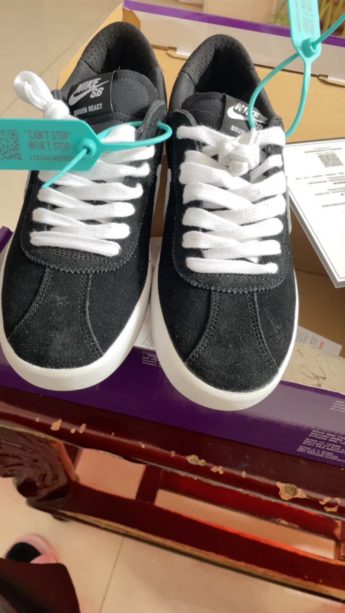 Nike SB Bruin React BlackWhite - фото покупателя Дима