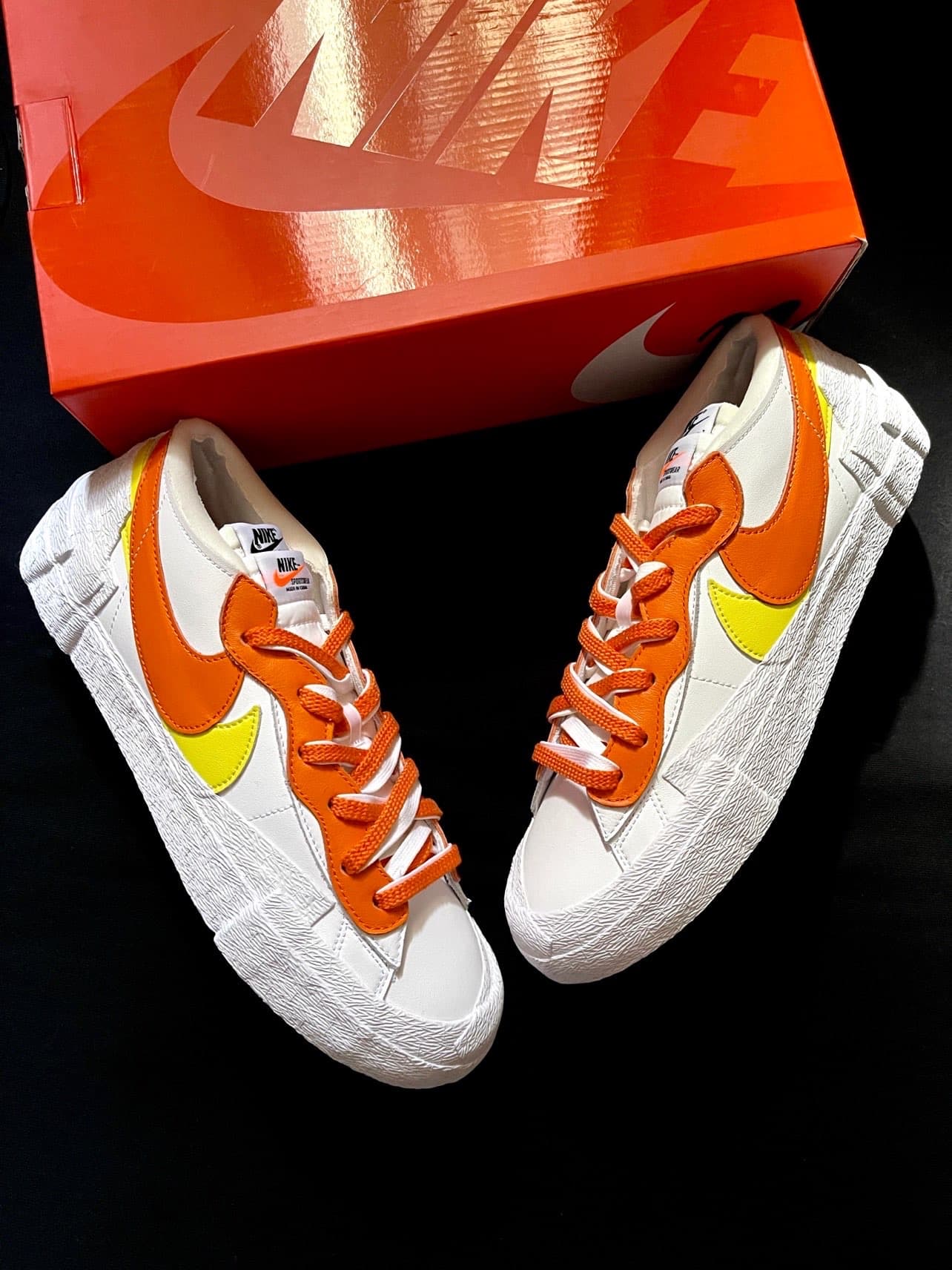 Sacai x Nike Blazer "Magma Orange" - фото покупателя Михаил