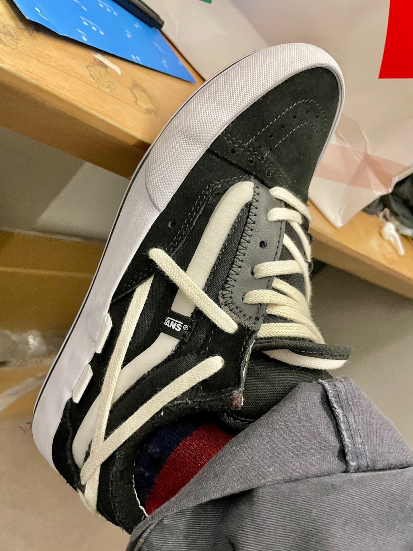 Vans Old Skool SK8-Low Black White - фото покупателя Рома