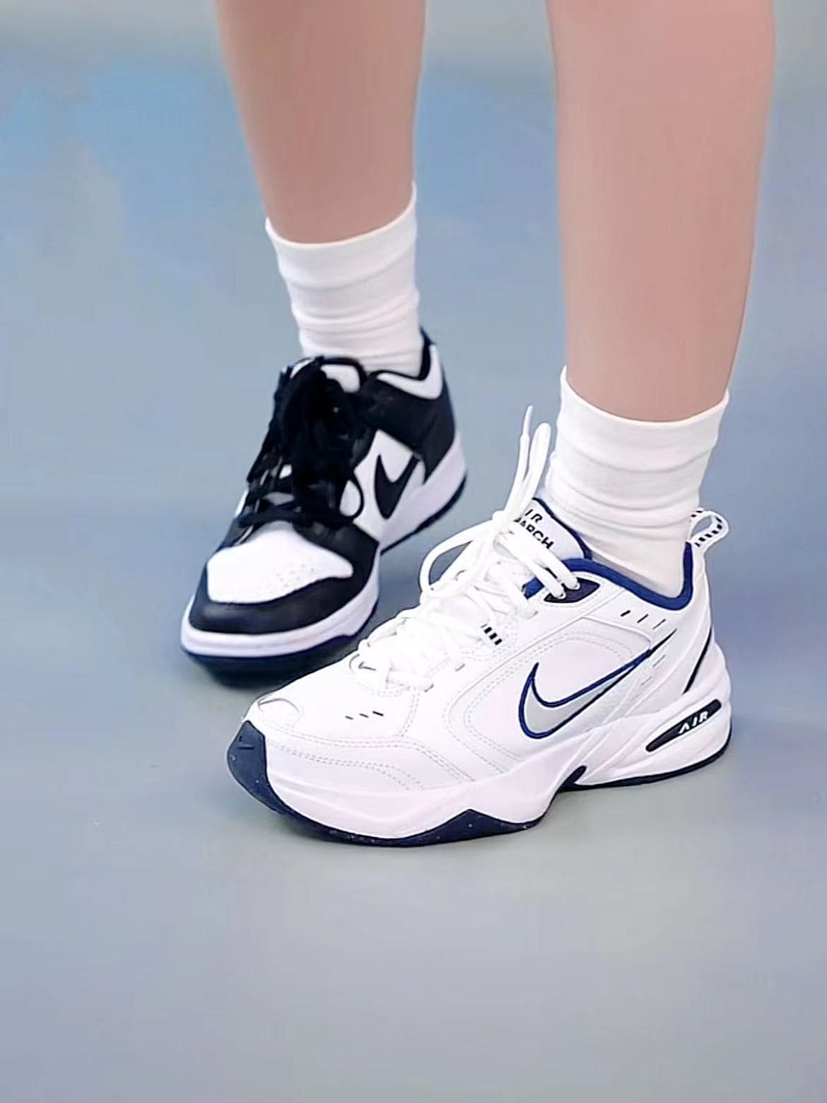 Nike Air Monarch 4 White Navy - фото покупателя Дима