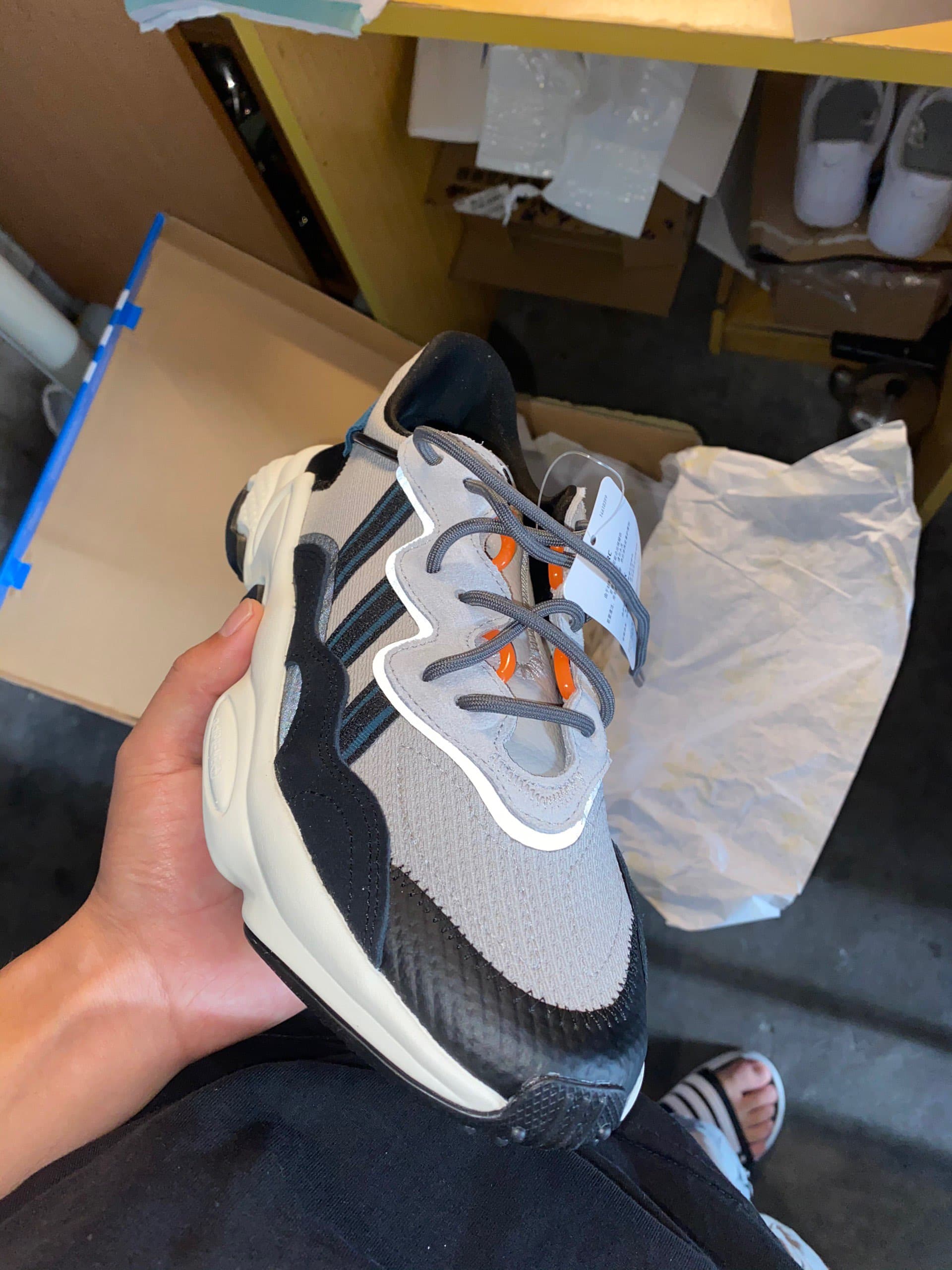 adidas originals Ozweego Grey Utility Green - фото покупателя Оксана