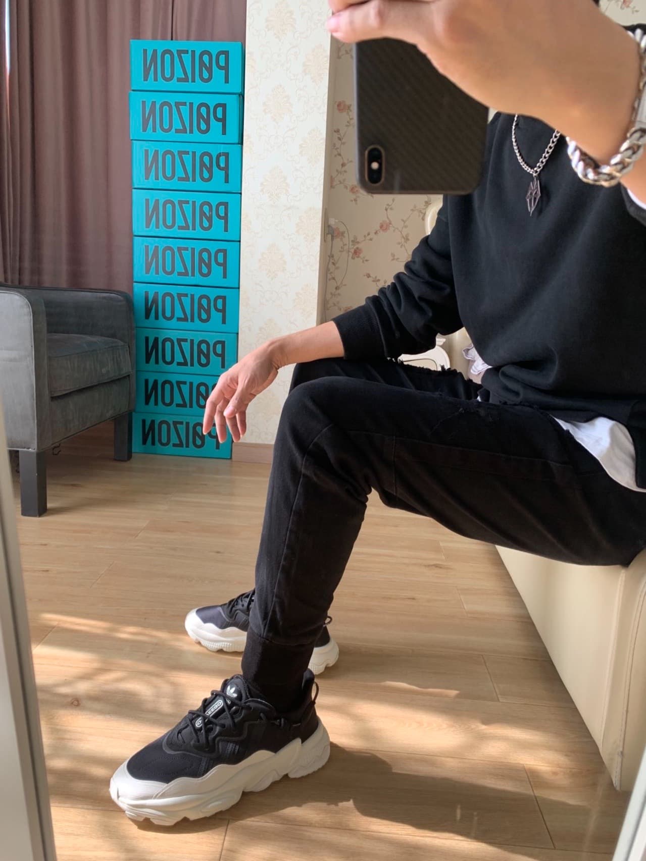 adidas originals Ozweego TR Black White - фото покупателя Михаил