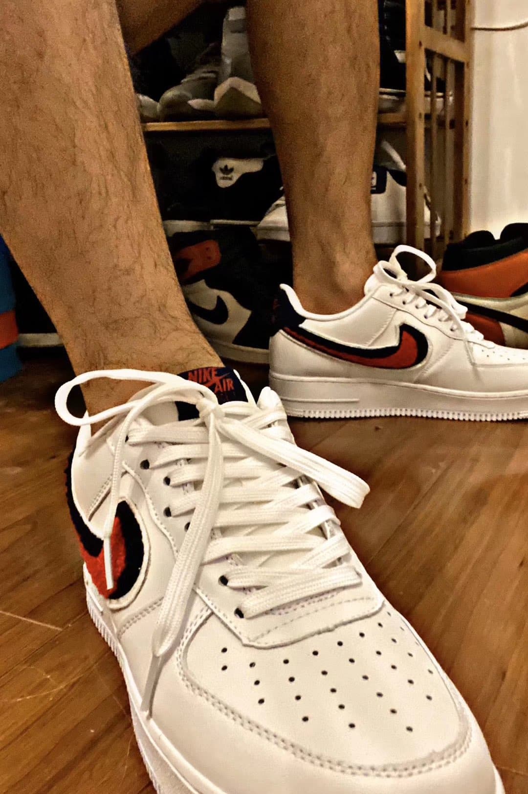Nike Air Force 1 3D Chenille Swoosh White Red Blue - фото покупателя Вячеслав