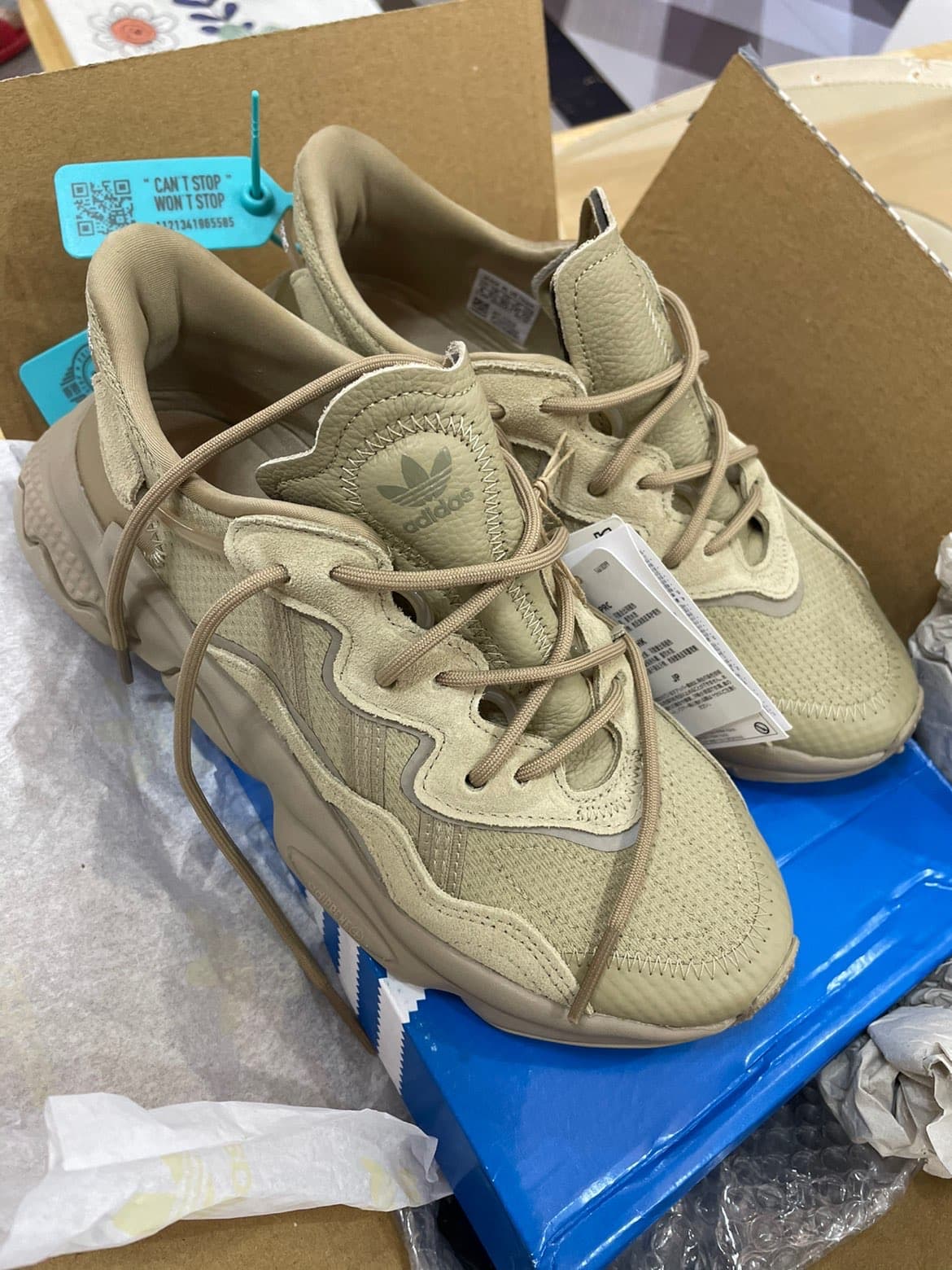 adidas originals Ozweego Sports Casual Khaki Brown - фото покупателя Инна