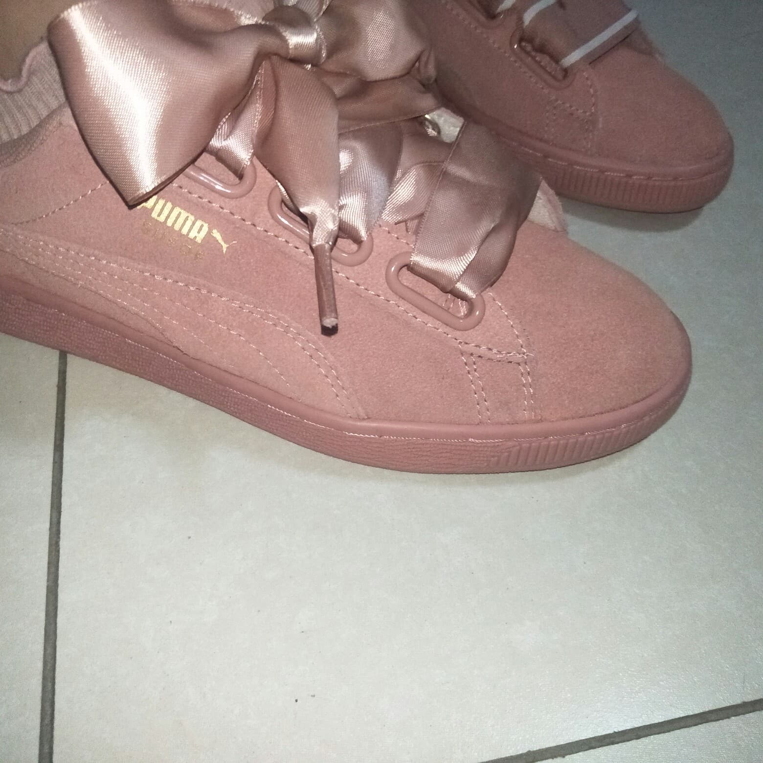 PUMA Suede Heart Satin II Cameo Brown (W) - фото покупателя Софья