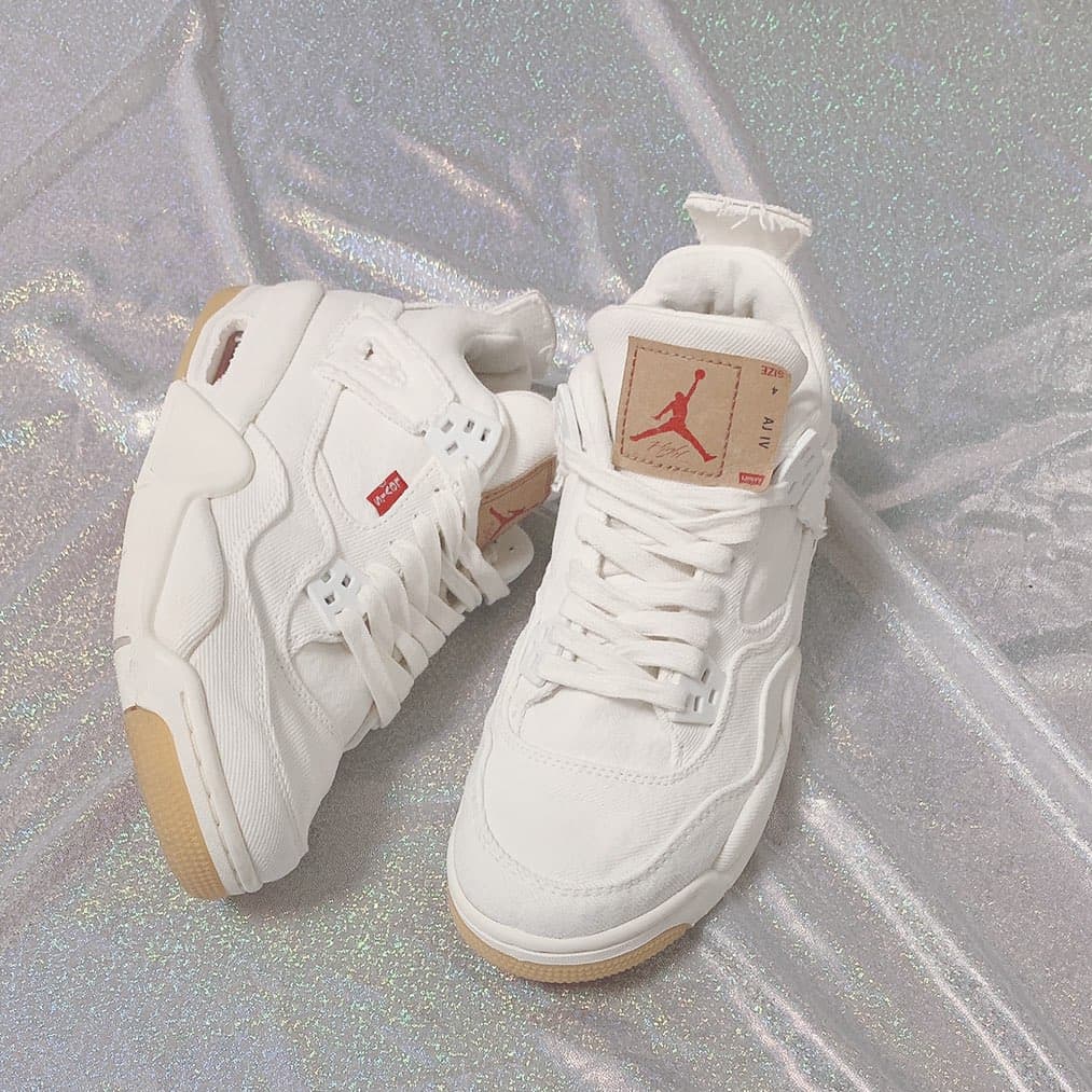 Jordan Air Jordan 4 Retro Levis White - фото покупателя Катя