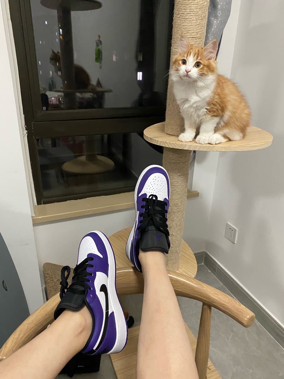 Air Jordan Air Jordan 1 1 Low "Court Purple" - фото покупателя Женя