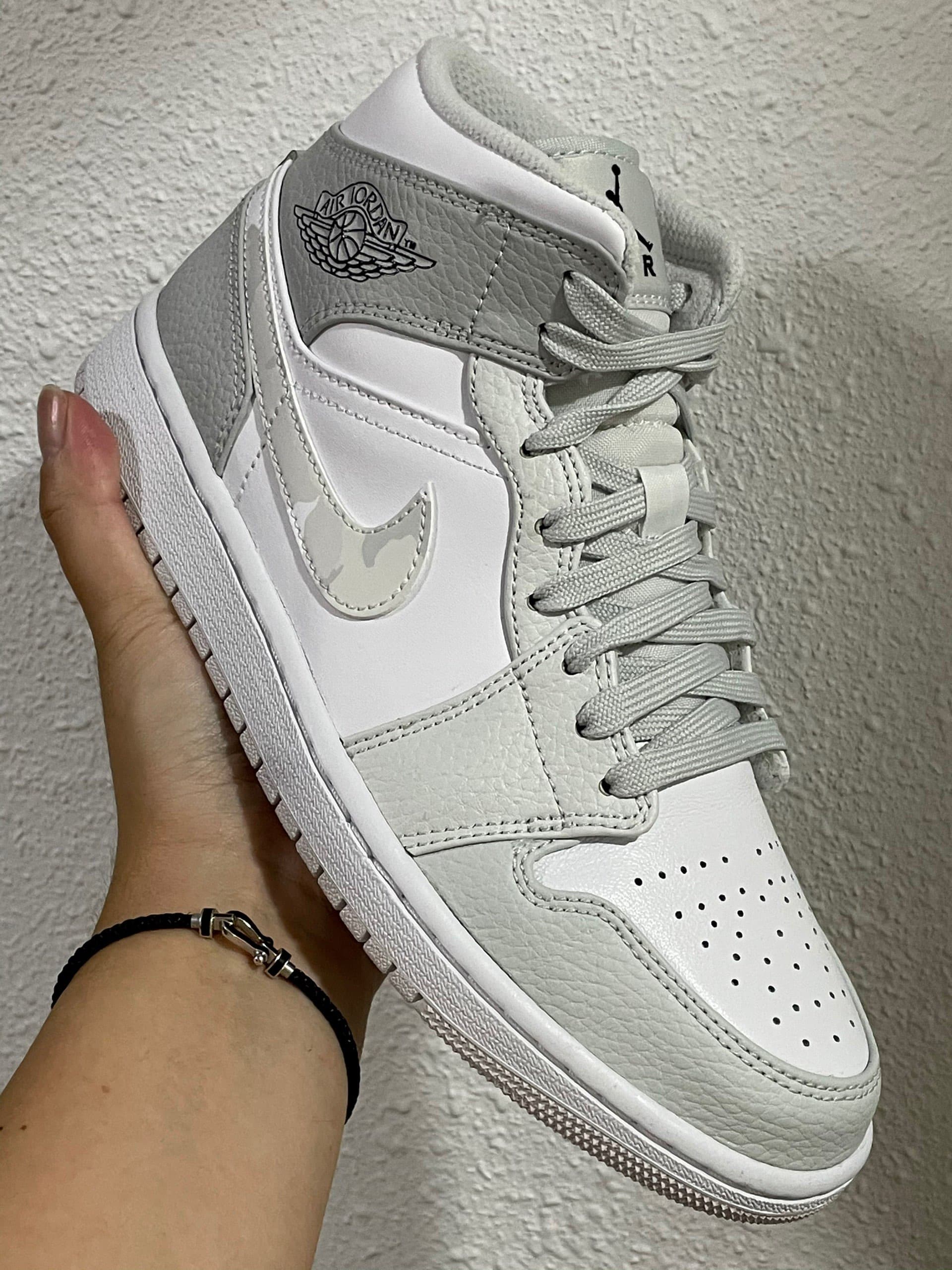Jordan Air Jordan 1 mid "grey camo" dior - фото покупателя Руслан