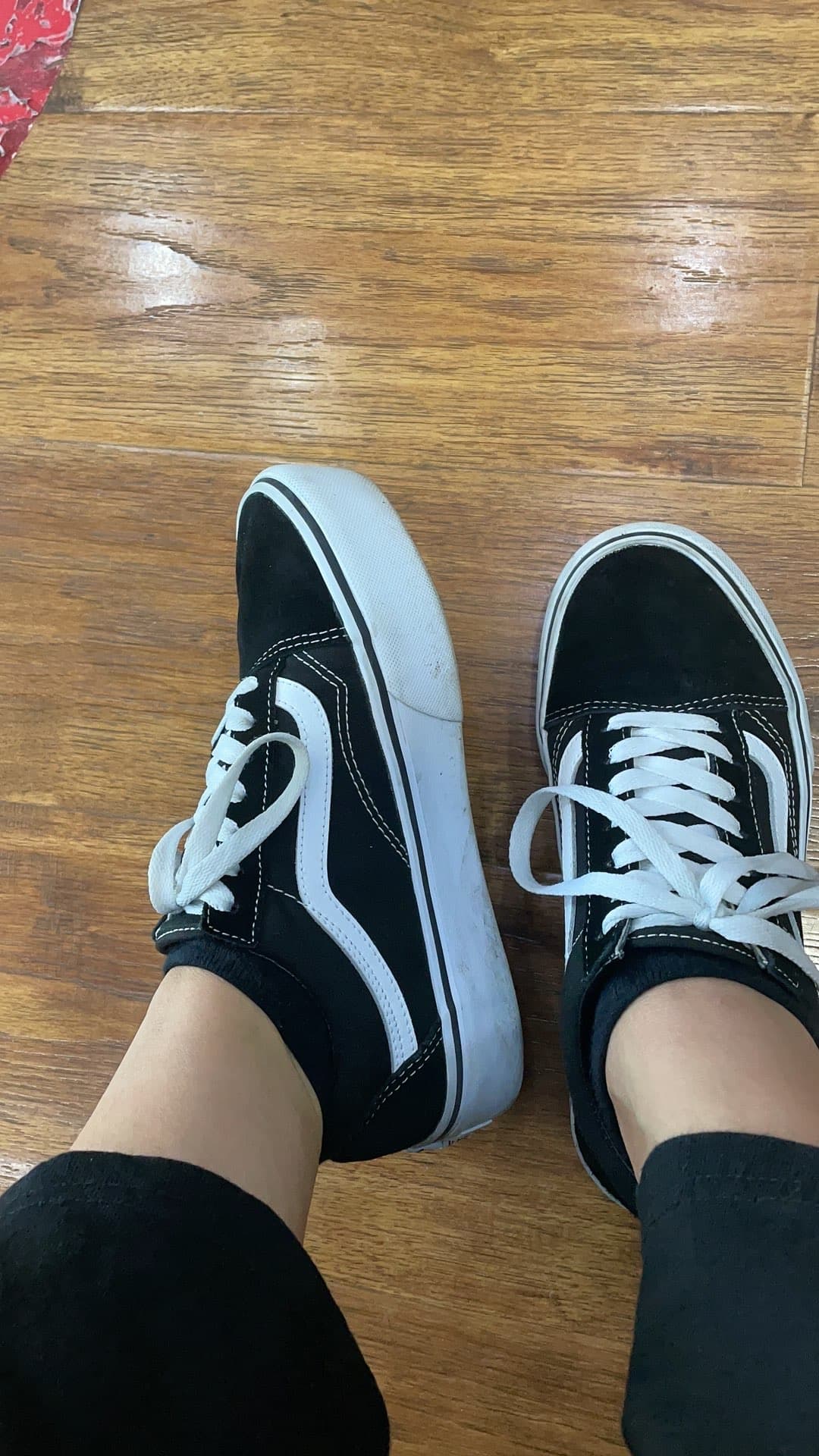 Vans Old Skool Platform Black White - фото покупателя Лена