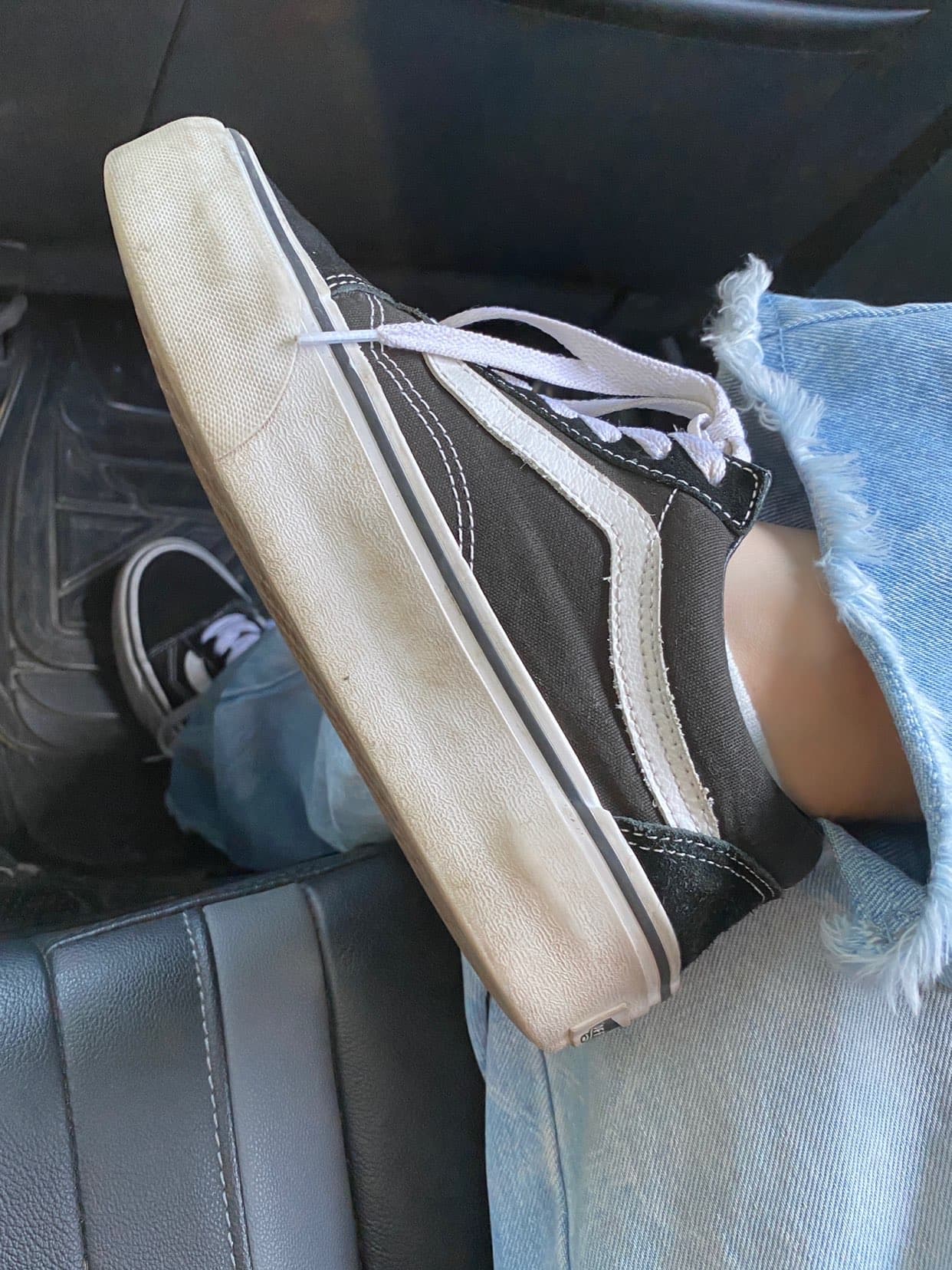 Vans Old Skool Platform Black White - фото покупателя Федор