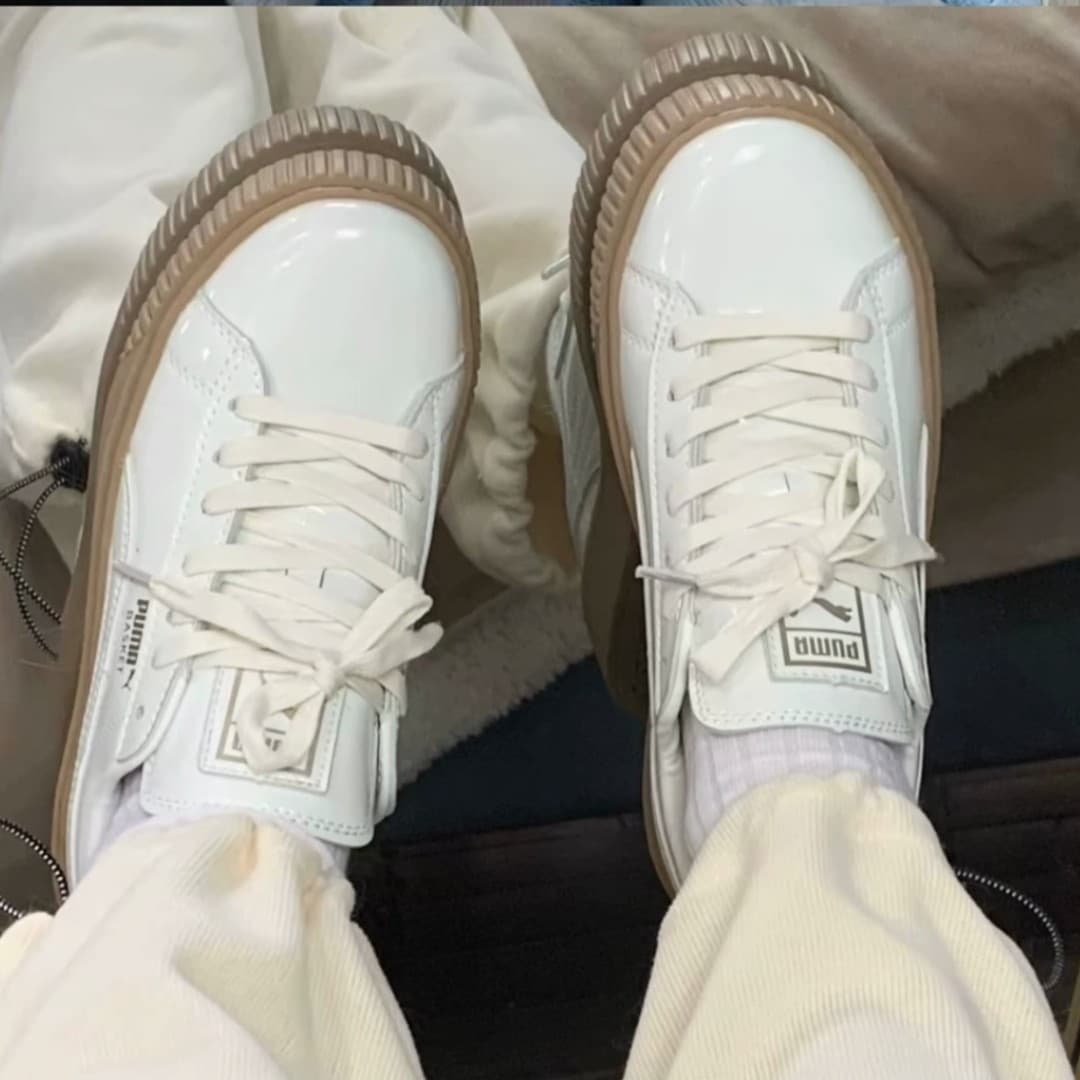 Puma Basket Platform Core Puma White - фото покупателя Лиза