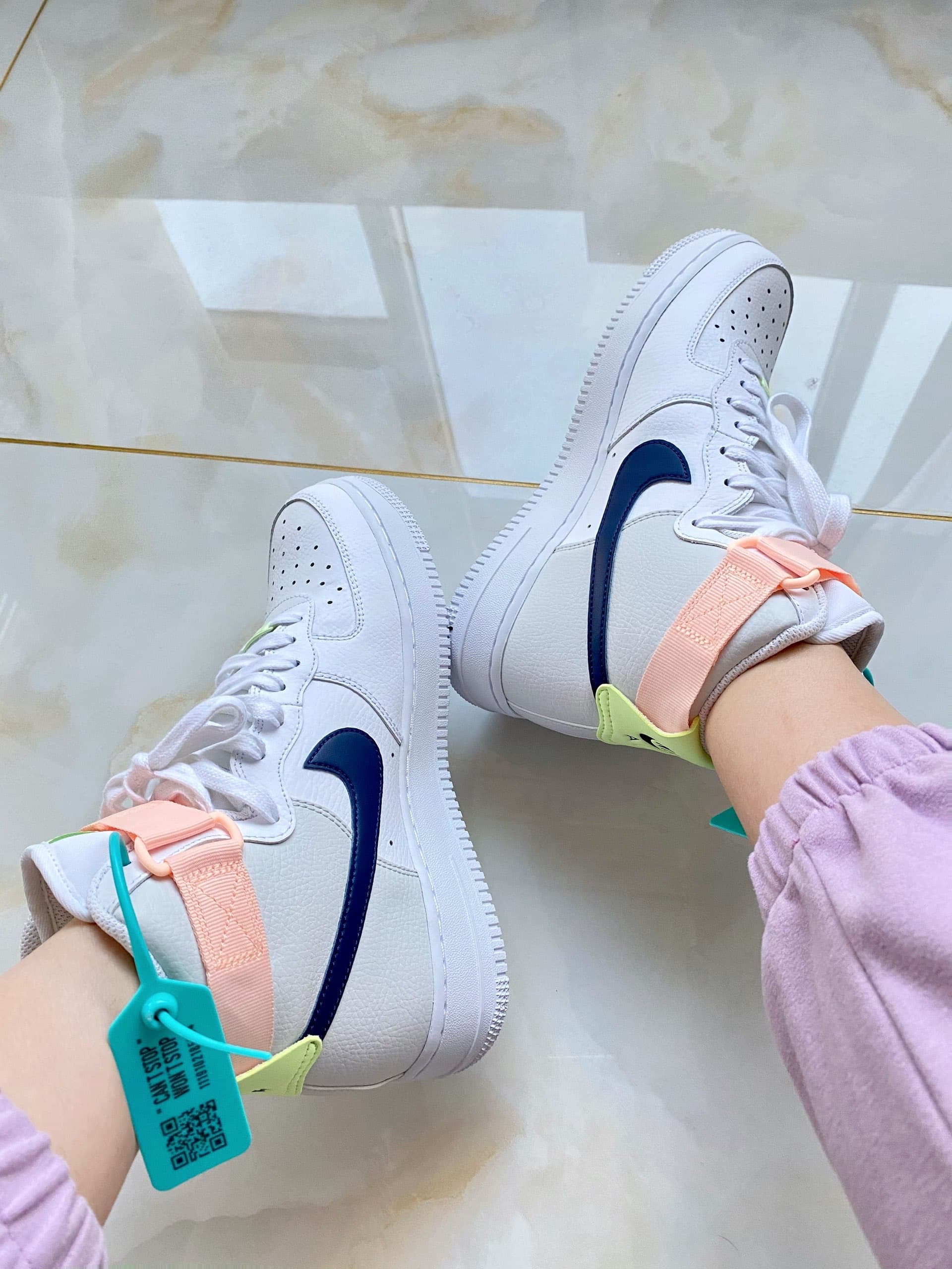Nike Air Force 1 High White Midnight Navy - фото покупателя Игорь