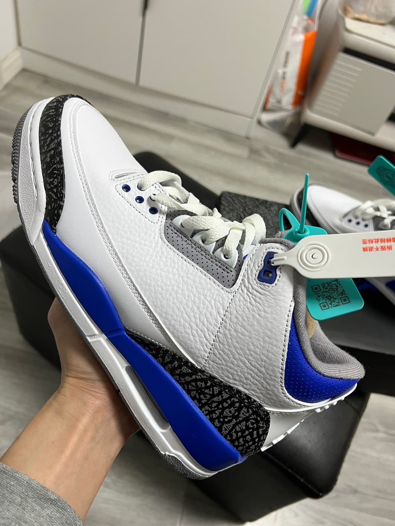 Jordan Air Jordan 3 retro "racer blue" - фото покупателя Андрей