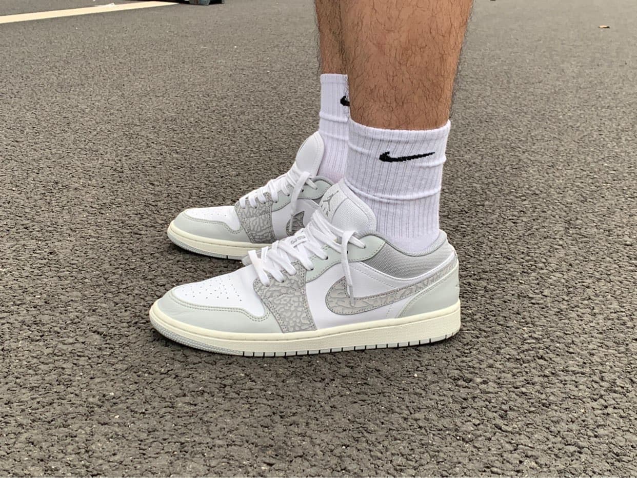 Jordan Air Jordan 1 low prm "elephant print" - фото покупателя Эдуард