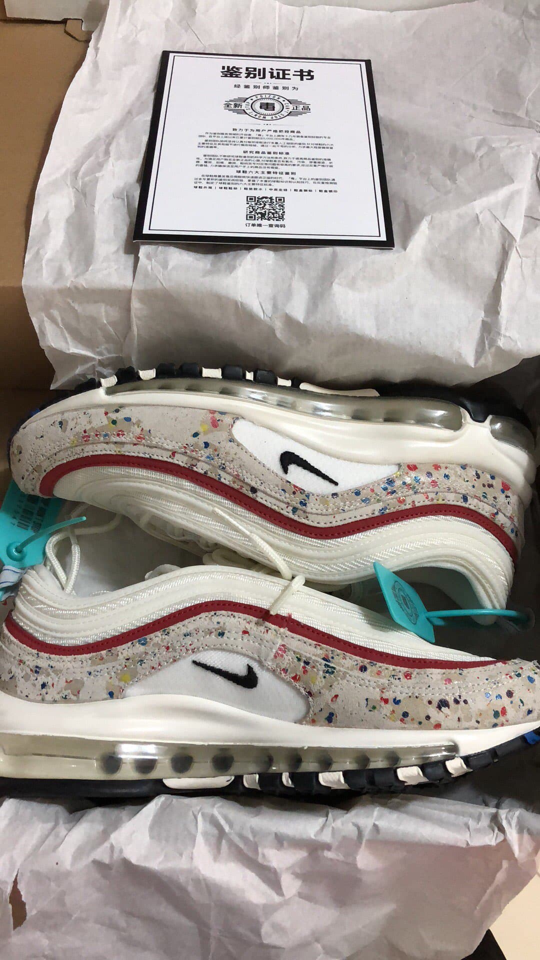 Nike Air Max 97 Premium Paint Splatter - photo of buyer Света