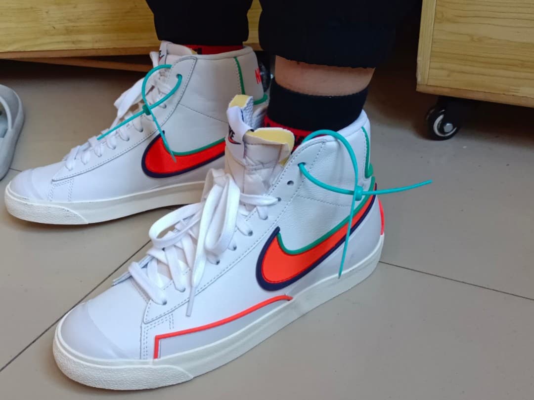 Nike Blazer Mid Infinite White Bright Crimson - фото покупателя Валерий
