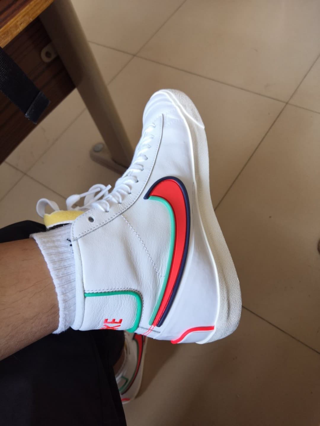 Nike Blazer Mid Infinite White Bright Crimson - фото покупателя Егор