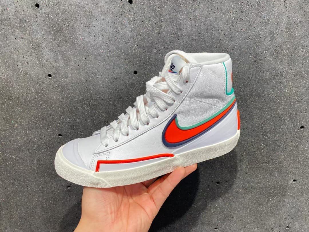 Nike Blazer Mid Infinite White Bright Crimson - фото покупателя Евгений