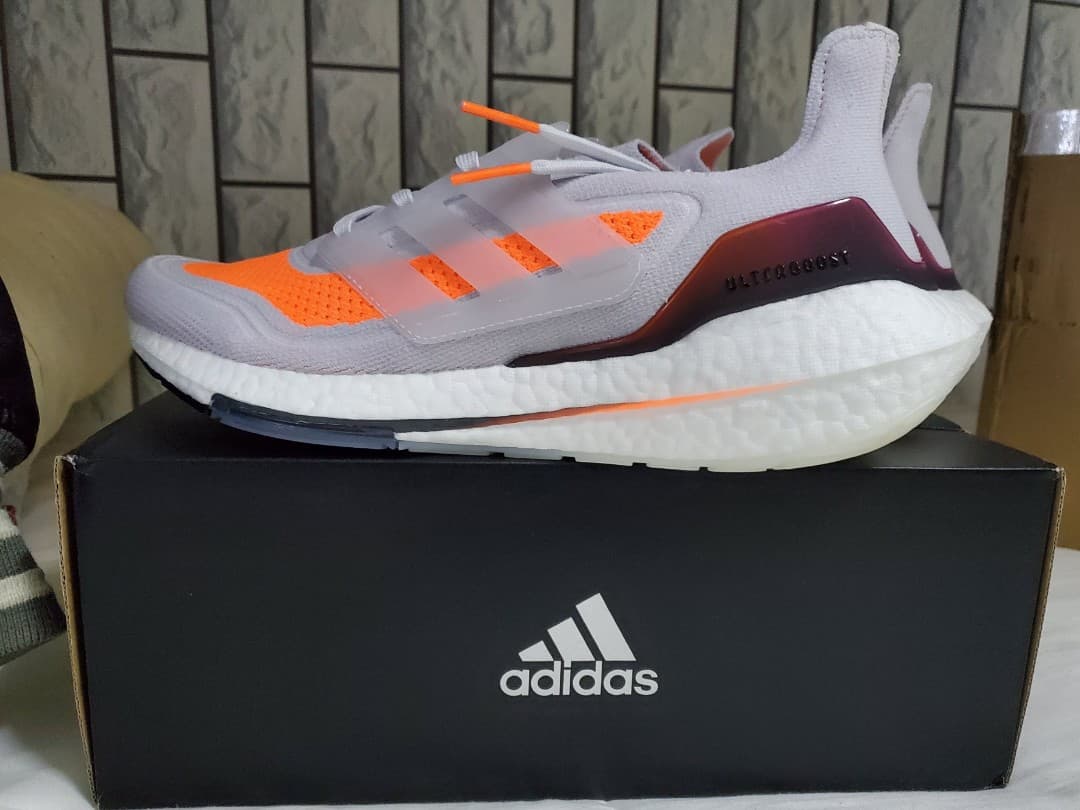 adidas UltraBoost 21 Grey Screaming Orange - фото покупателя Григорий