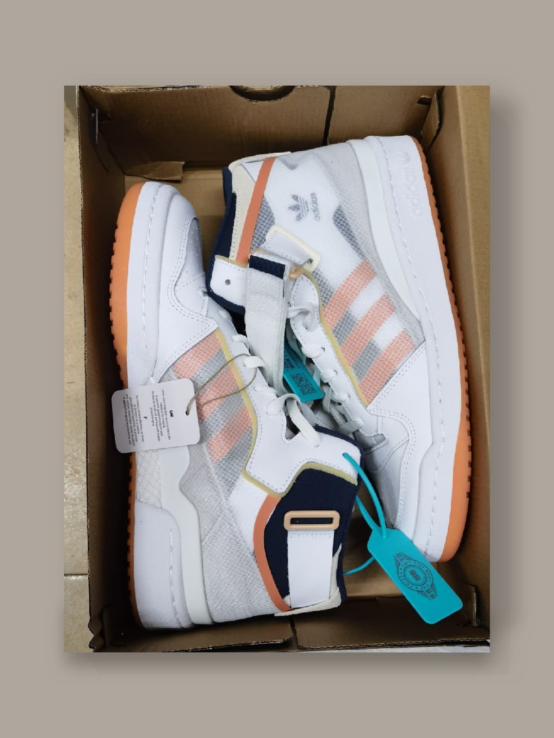 adidas originals Forum Mid TT White Acid Orange - фото покупателя Владимир