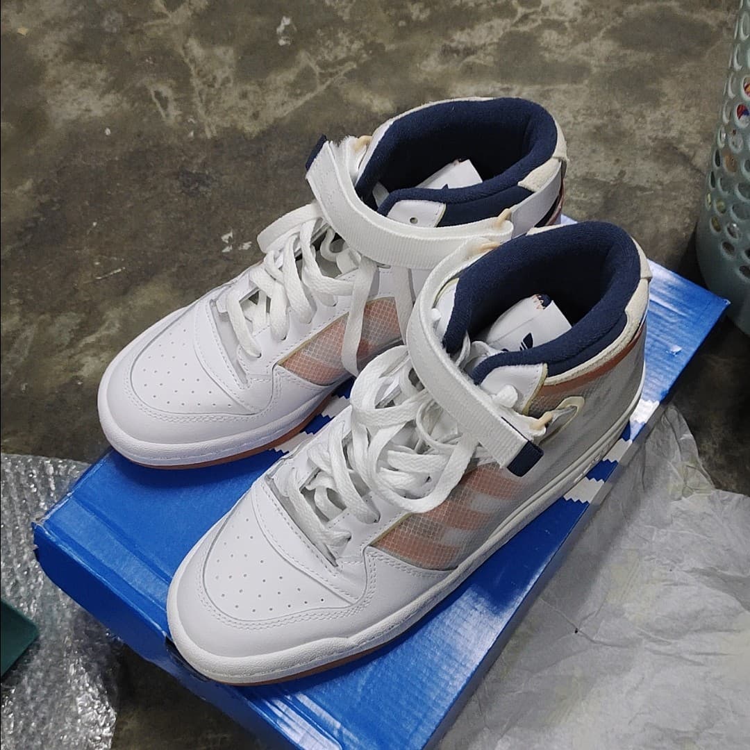 adidas originals Forum Mid TT White Acid Orange - фото покупателя Иван