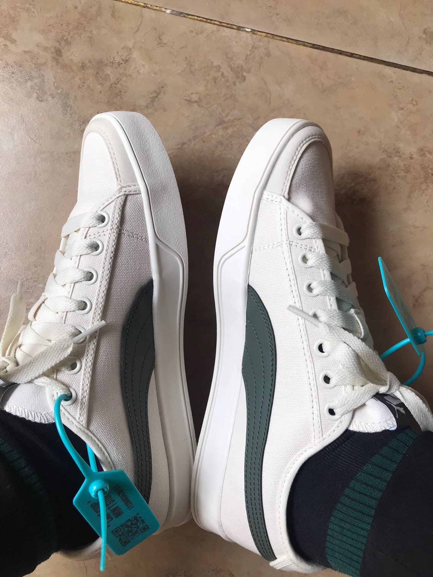 Puma Smash v2 Vulc CV Whisper White Thyme - фото покупателя Григорий