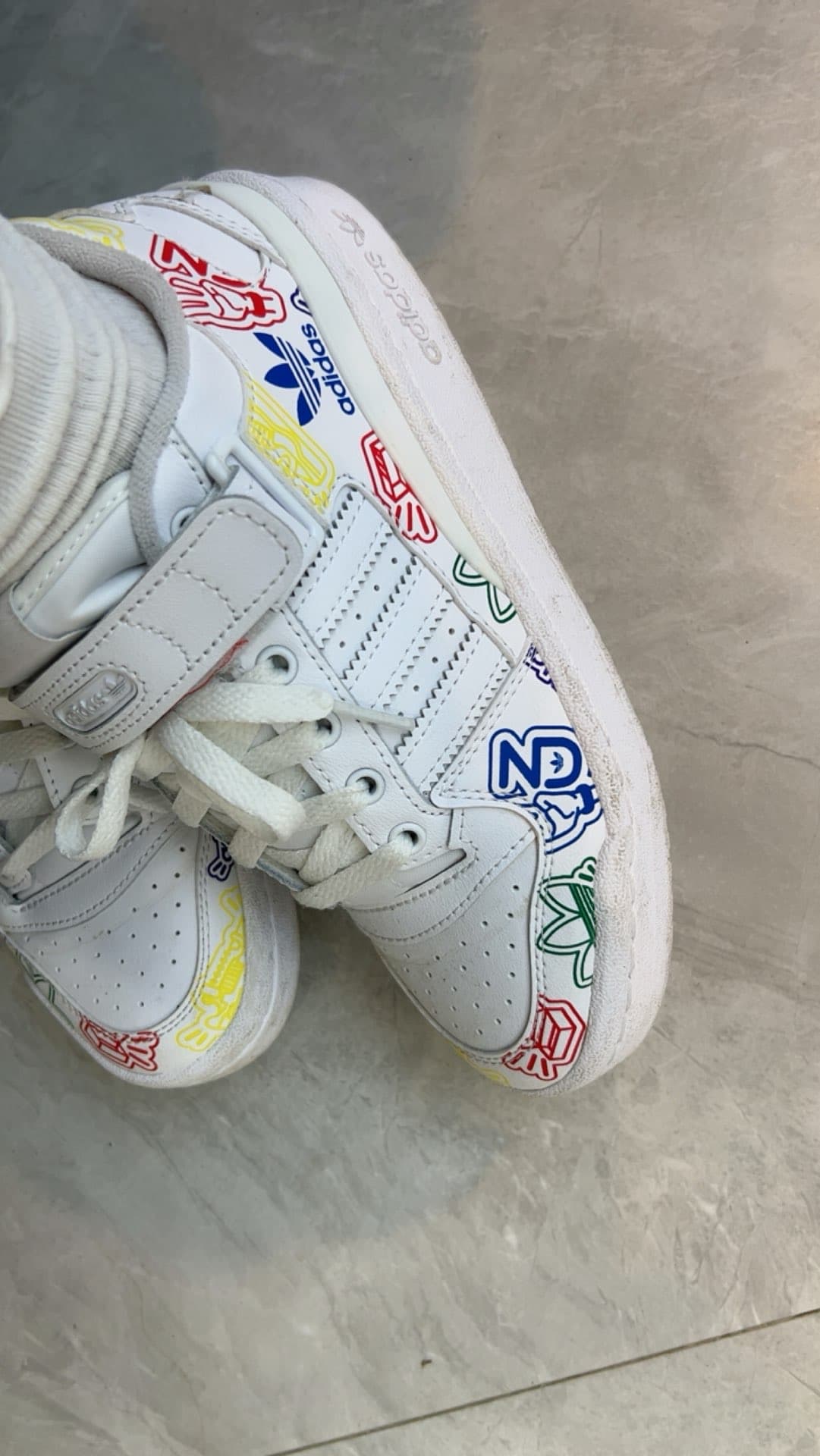 adidas originals FORUM Low Allover White Cloud-White Core-Black - фото покупателя Александра