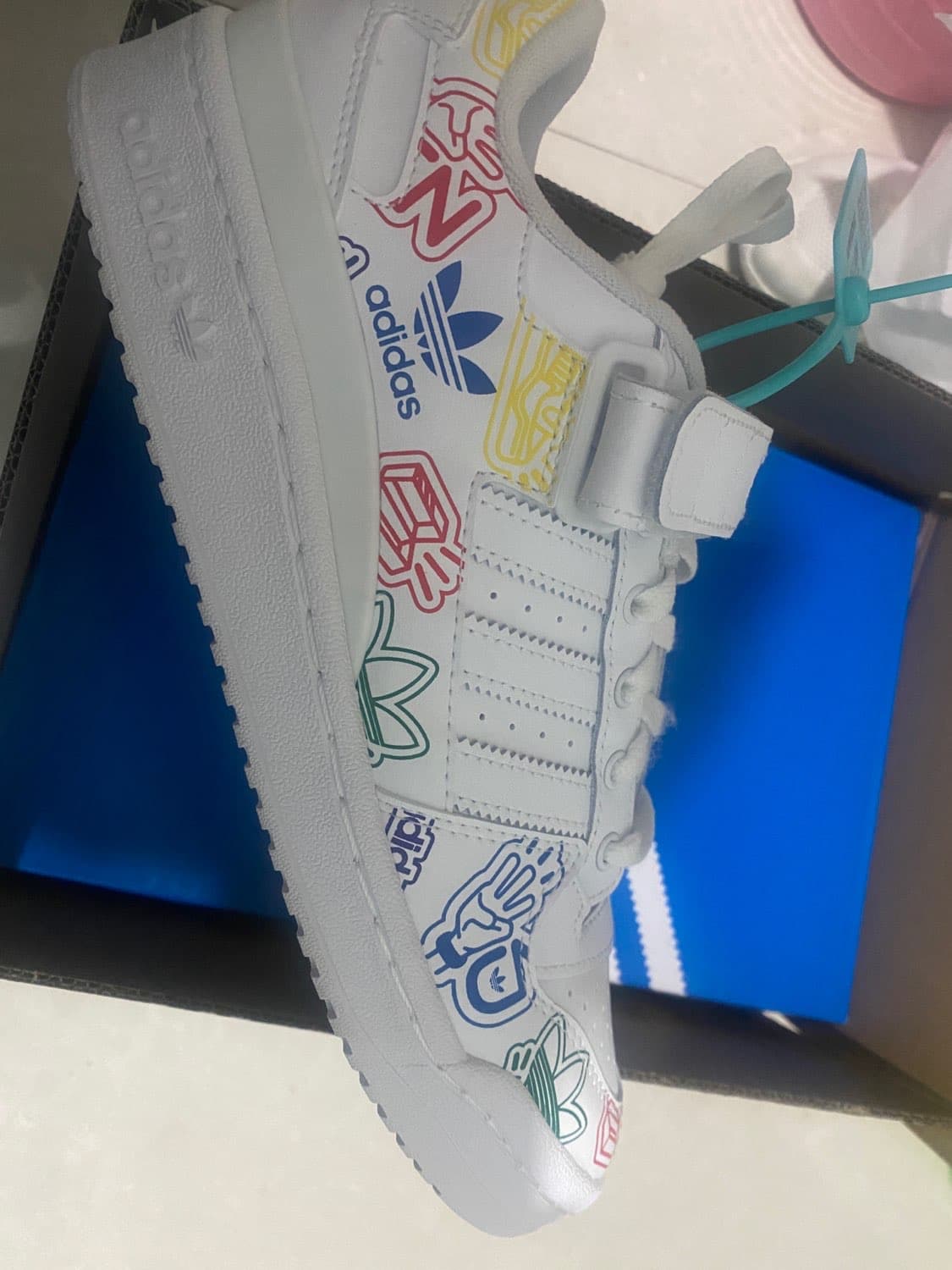 adidas originals FORUM Low Allover White Cloud-White Core-Black - фото покупателя Оксана