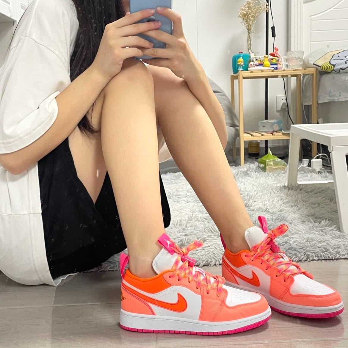 Jordan Air Jordan 1 Low Utility GS Crimson Pulse - photo of buyer Настя