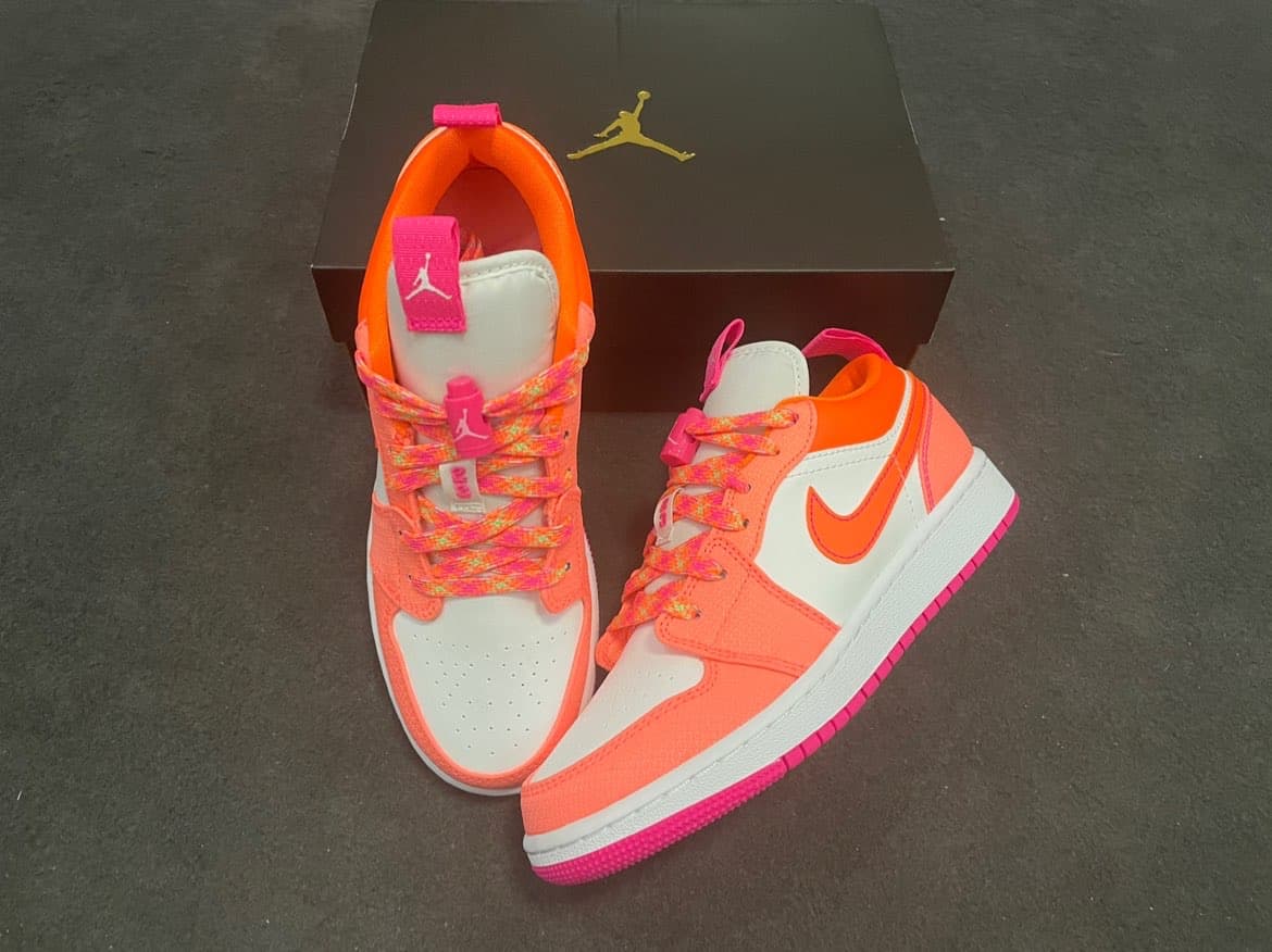 Jordan Air Jordan 1 Low Utility GS Crimson Pulse - photo of buyer Маша