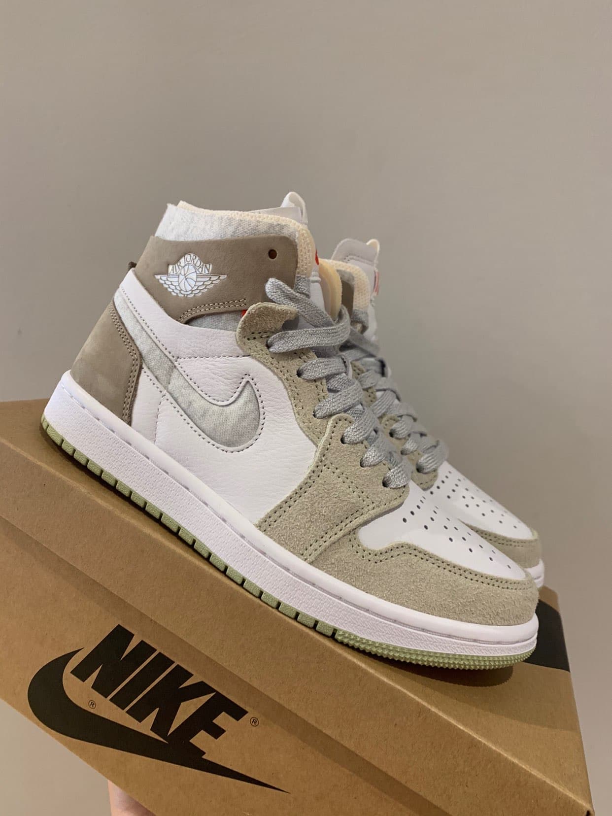 Jordan Air Jordan 1 high zoom air cmft "olive aura" - photo of buyer Дарья