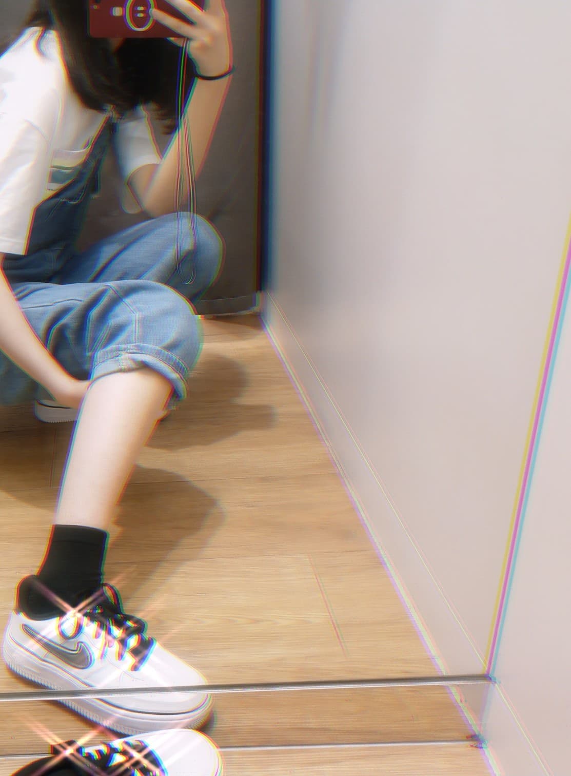 Nike Air Force 1 LV8 GS Sport White Black - photo of buyer Валерия