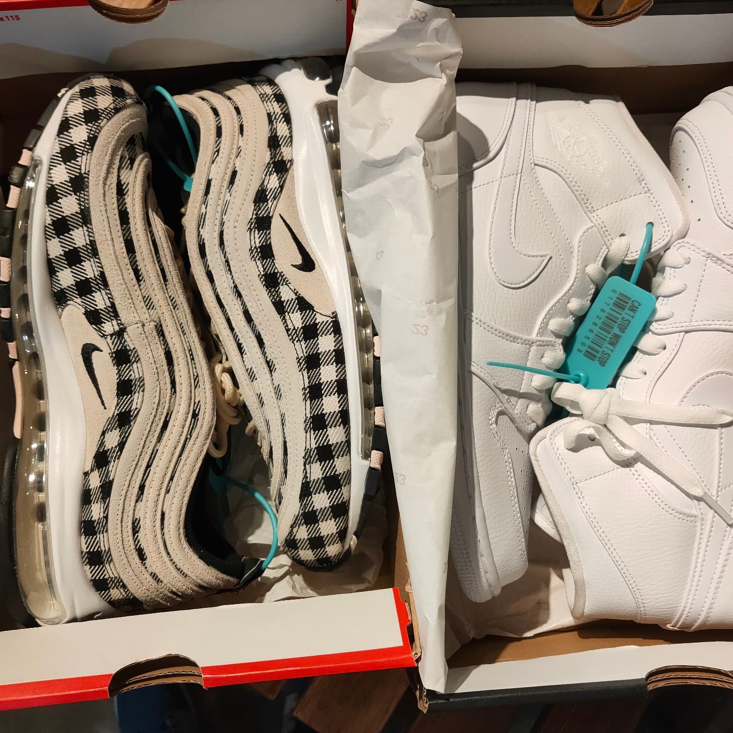 Nike Air Max 97 Plaid Light Cream - photo of buyer Дима