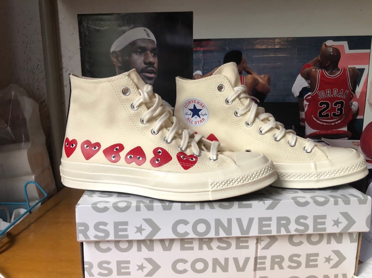 Converse Comme des Garcons Play Multi-Heart White - photo of buyer Олег