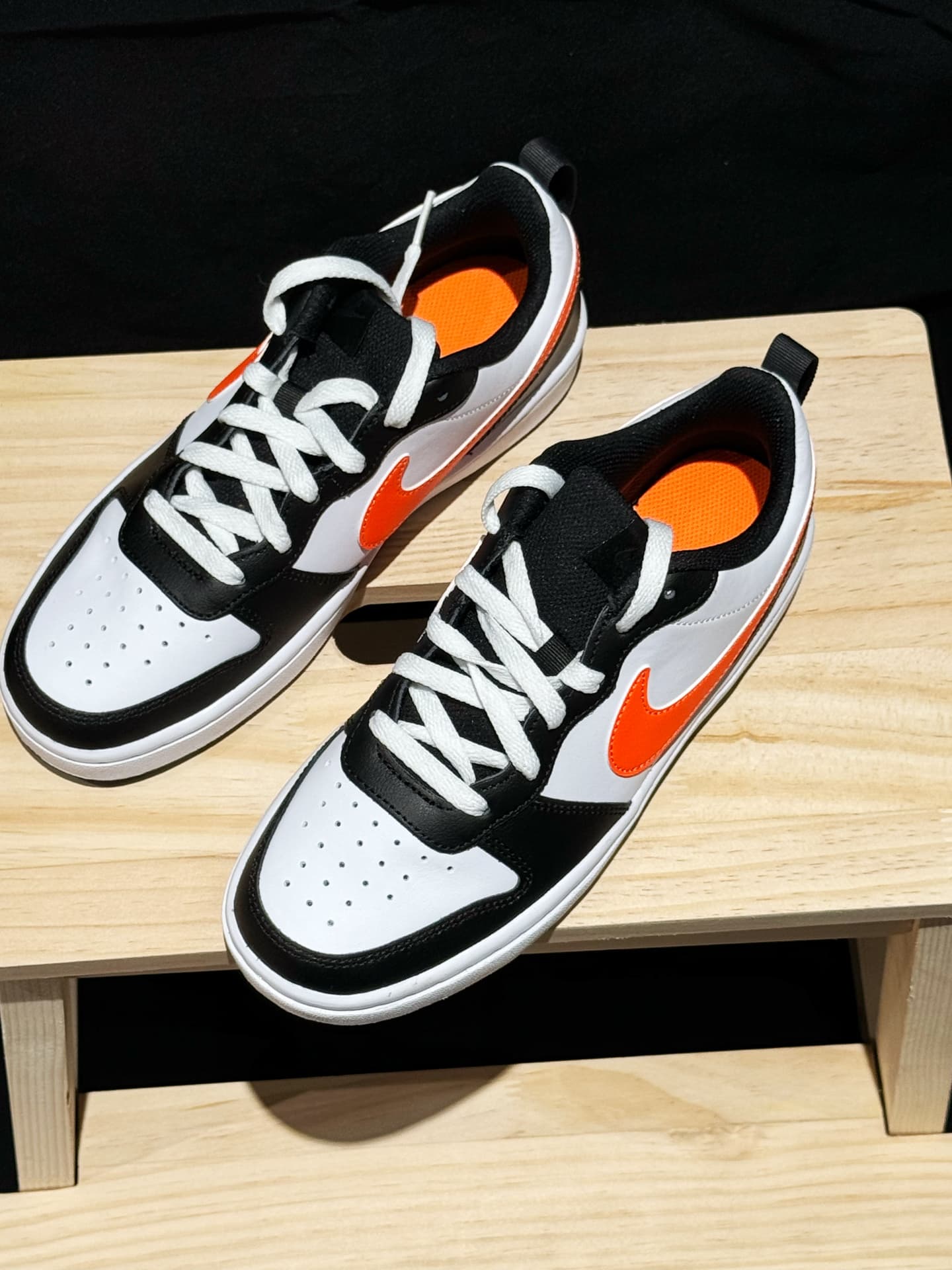 Nike Court Borough 2 Low White Black Orange GS - photo of buyer Настя