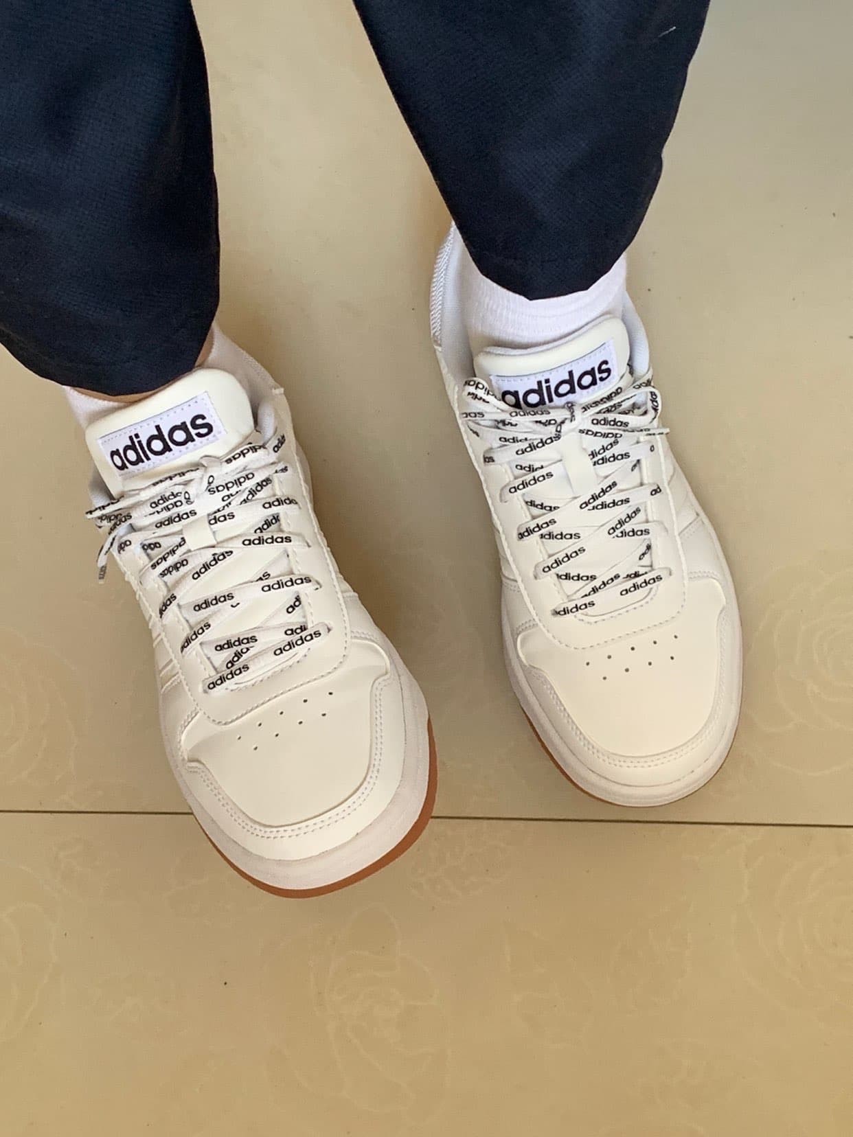 adidas neo Hoops 2.0 White Crew Navy - фото покупателя Рома