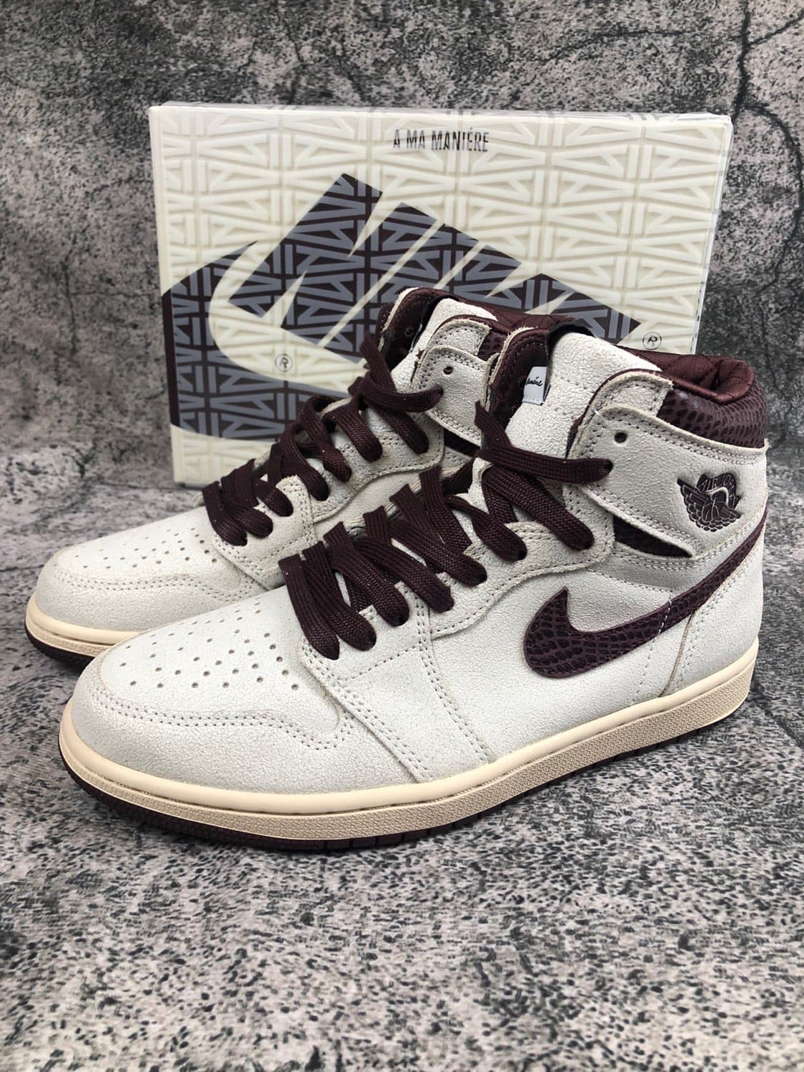 A Ma Manire x Jordan Air Jordan 1 Sail and Burgundy - фото покупателя Евгений