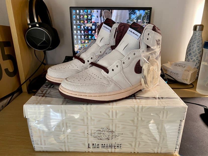 A Ma Manire x Jordan Air Jordan 1 Sail and Burgundy - фото покупателя Олег